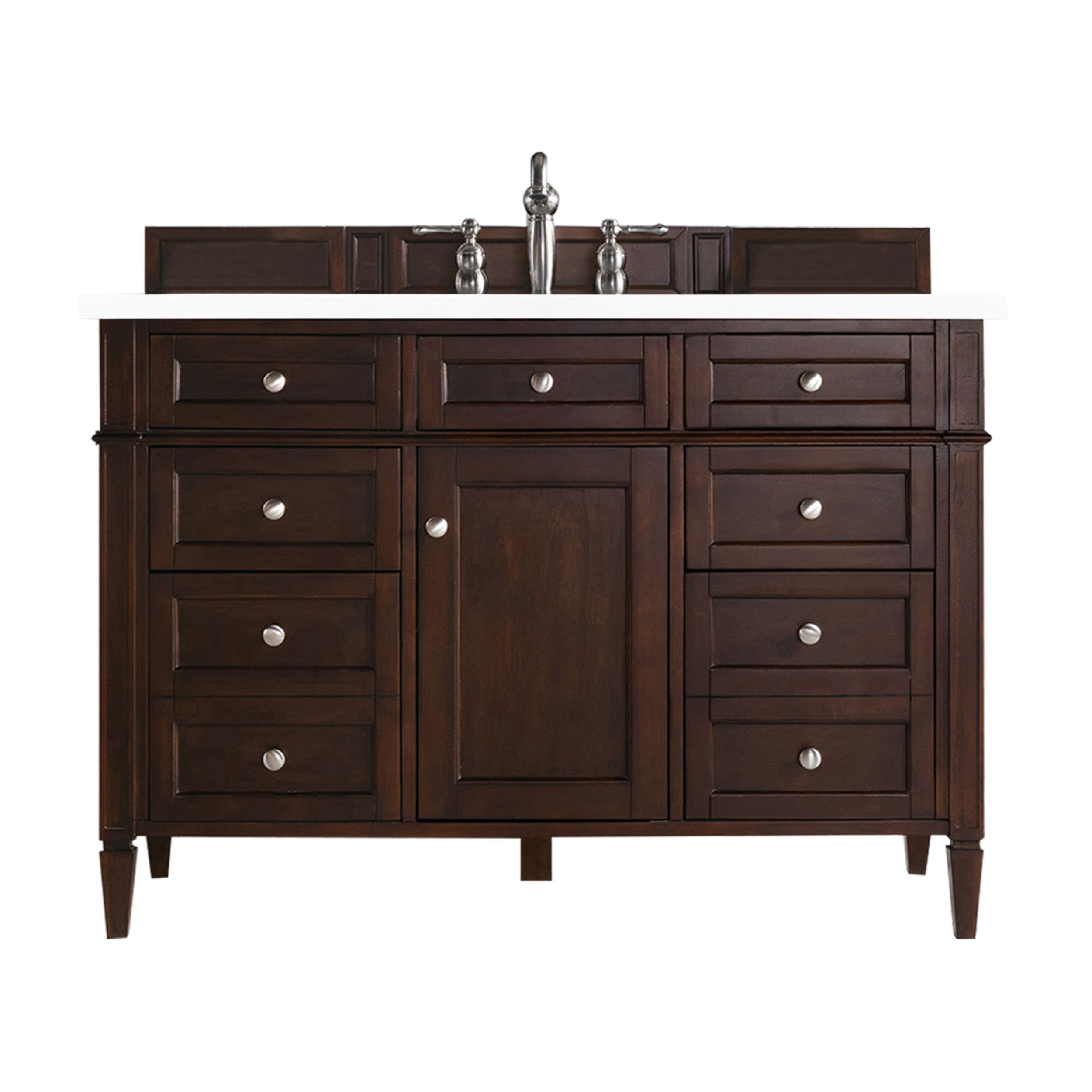 Burnished Mahogany / White Zeus - 3 Faucet Holes