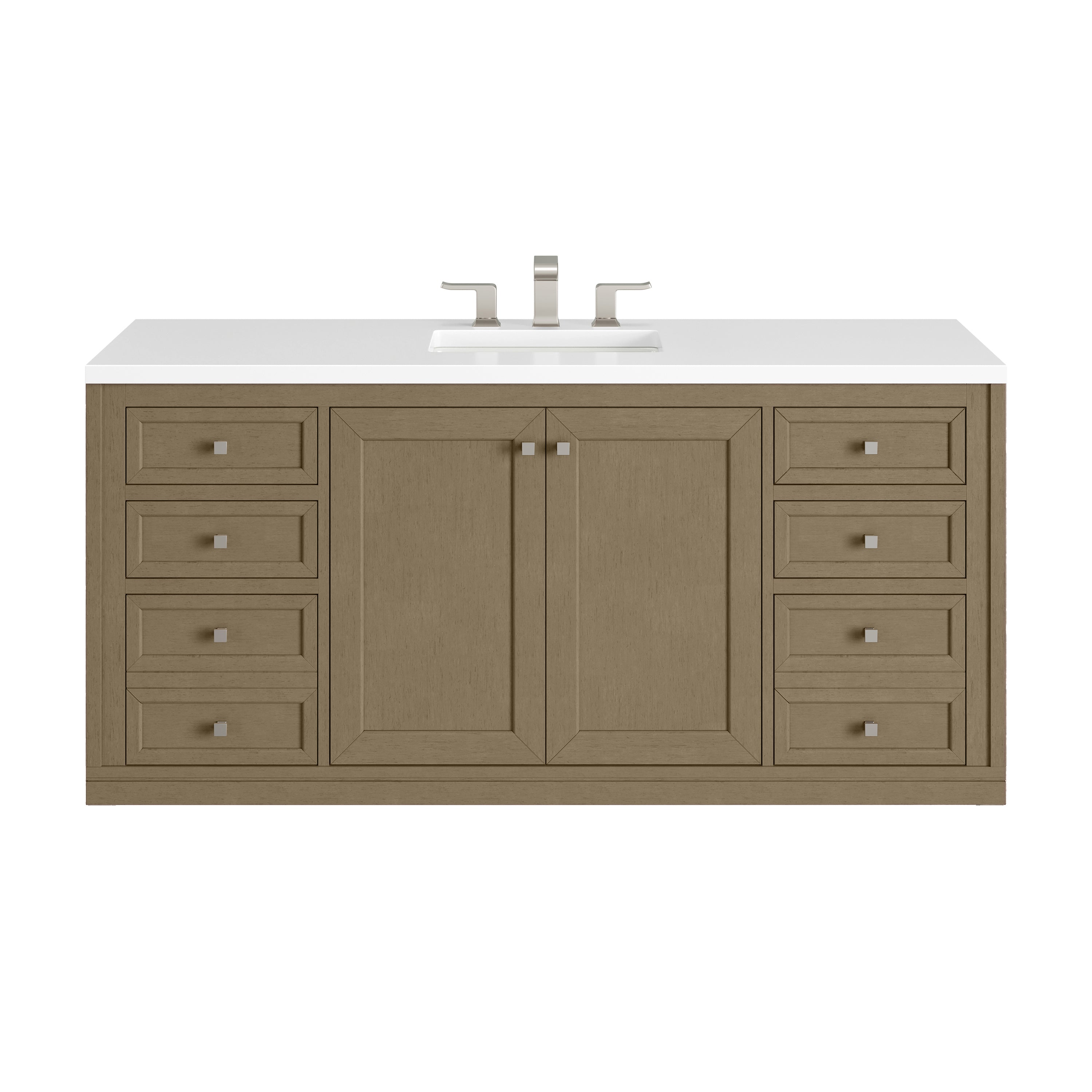 Walnut Whisper / White Zeus - 3 Faucet Holes