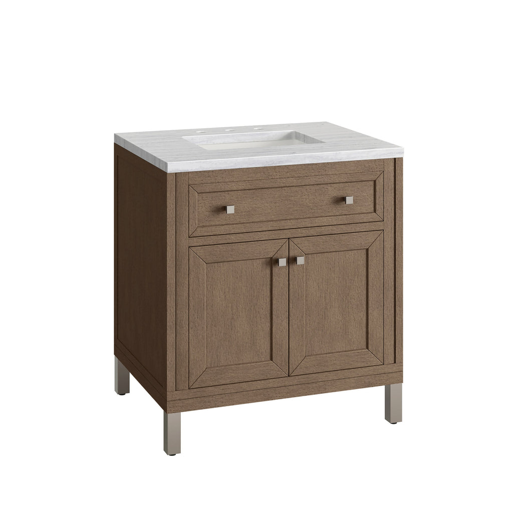 Whitewashed Walnut / Arctic Fall - 3 Faucet Holes