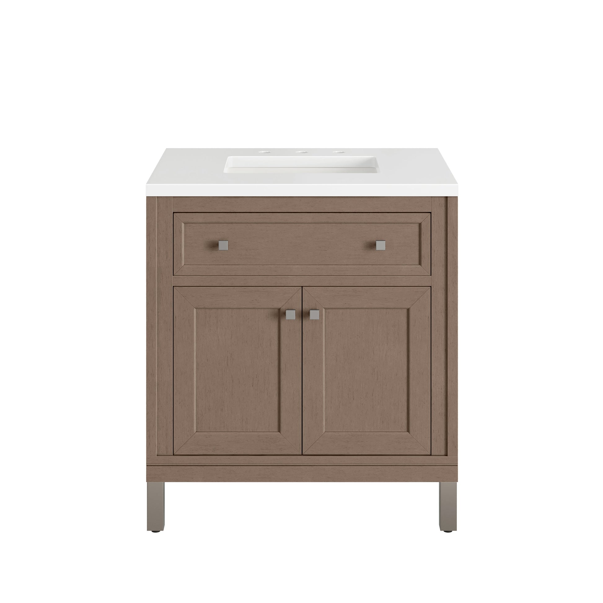 Walnut Whisper / White Zeus - 3 Faucet Holes