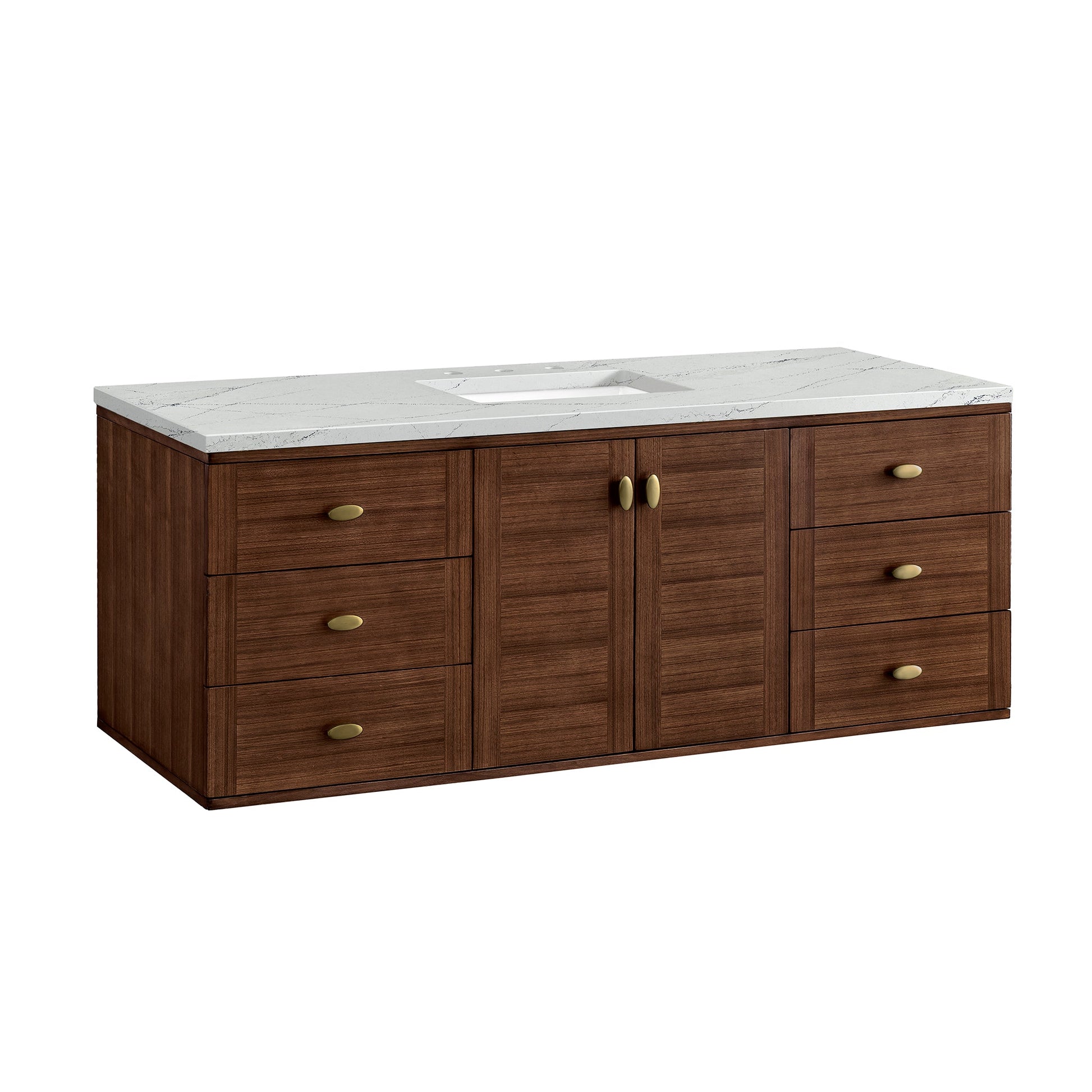 Mid-Century Walnut / Ethereal Noctis - 3 Faucet Holes