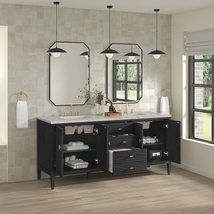 Carbon Oak / Eternal Jasmine Pearl - 3 Faucet Holes
