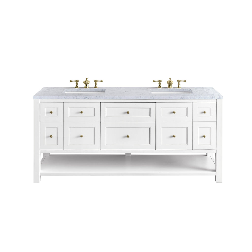 Bright White / Carrara White - 3 Faucet Holes