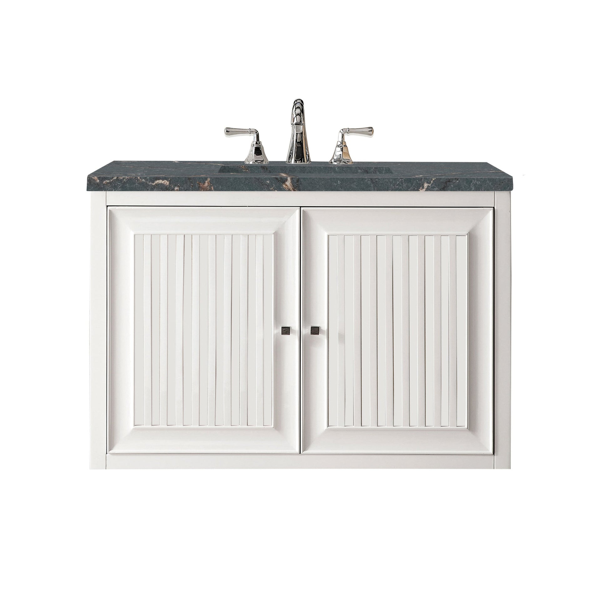 Glossy White / Parisien Bleu - 3 Faucet Holes