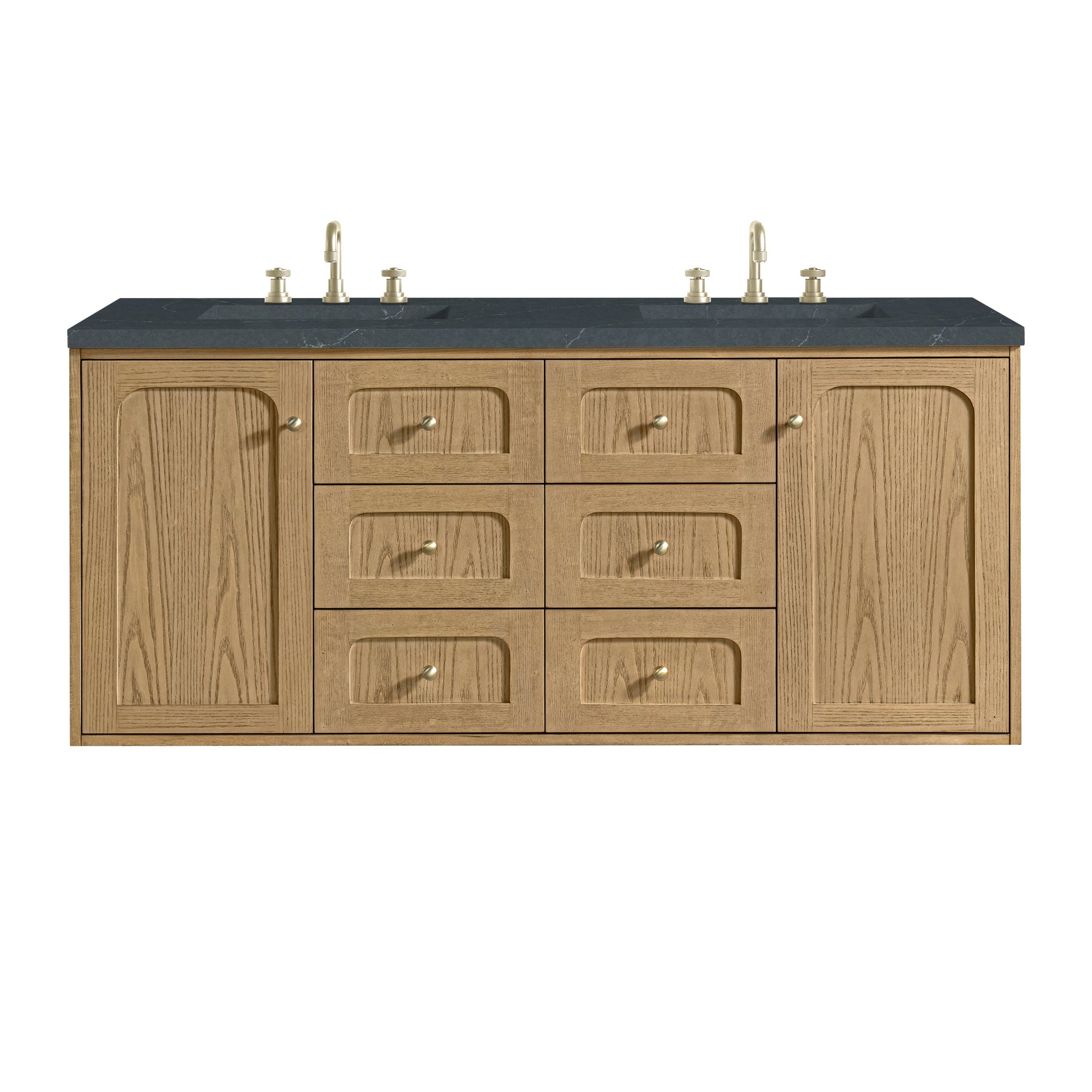 Light Natural Oak / Charcoal Soapstone - 3 Faucet Holes