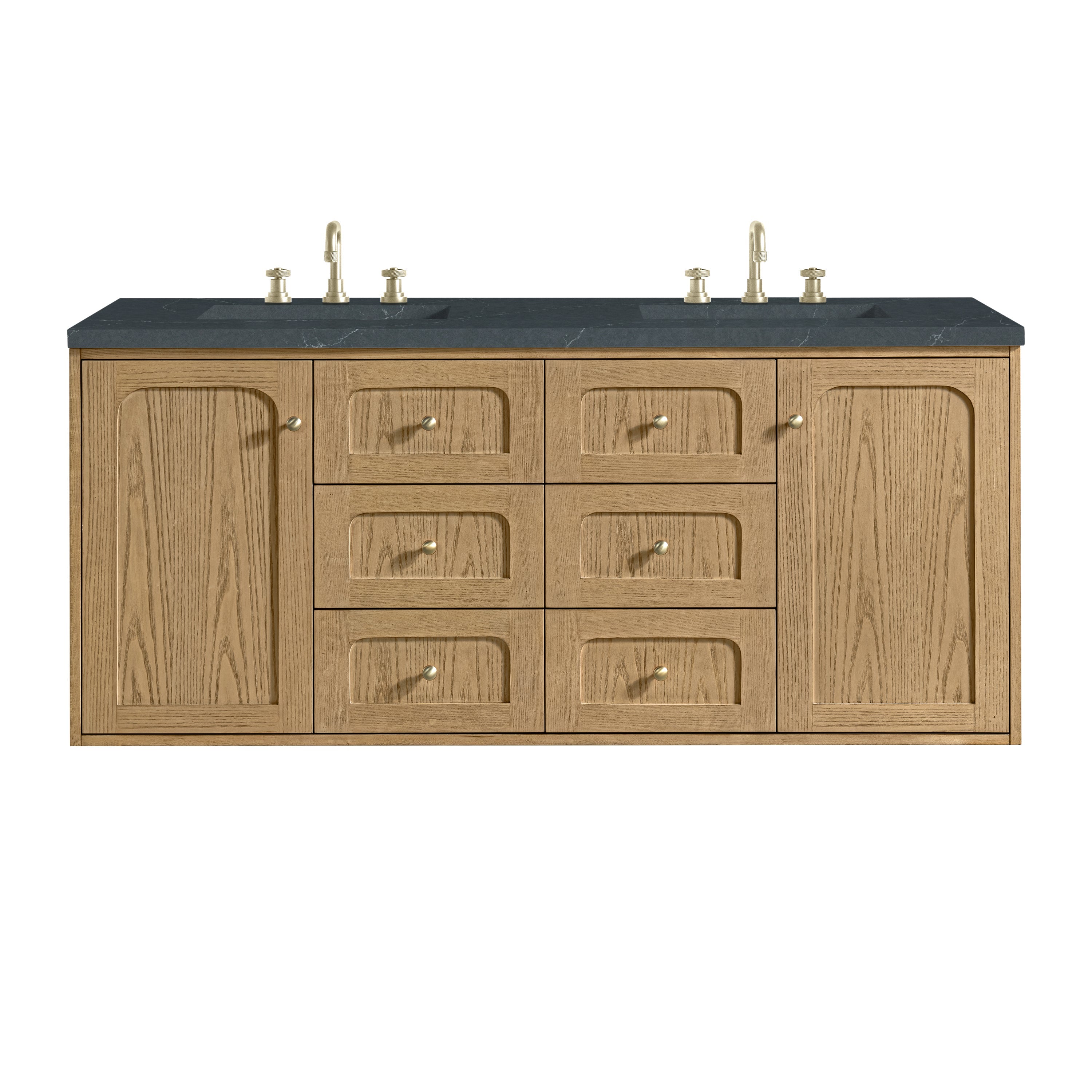 Light Natural Oak / Charcoal Soapstone - 3 Faucet Holes