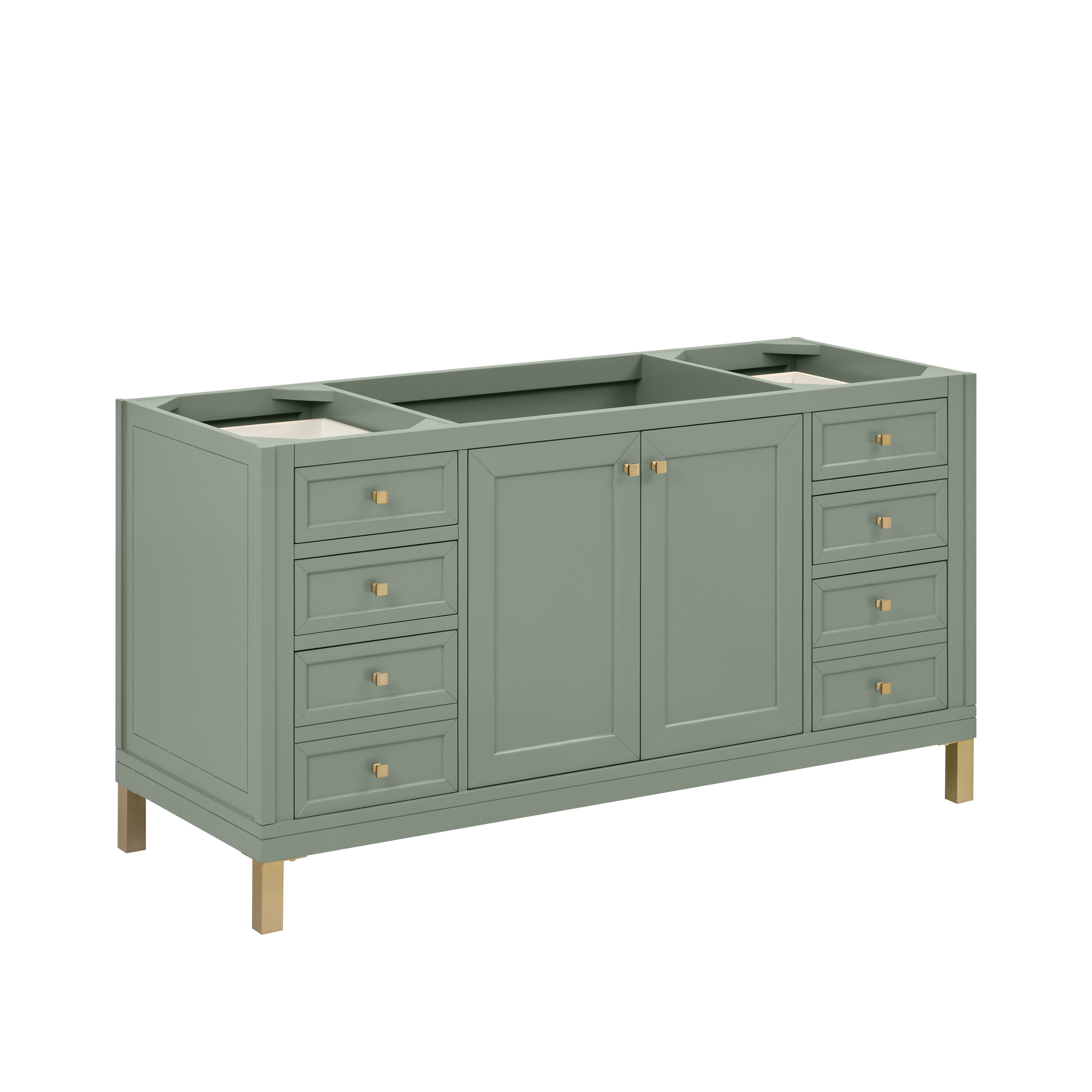 Smokey Celadon / White Zeus - 3 Faucet Holes