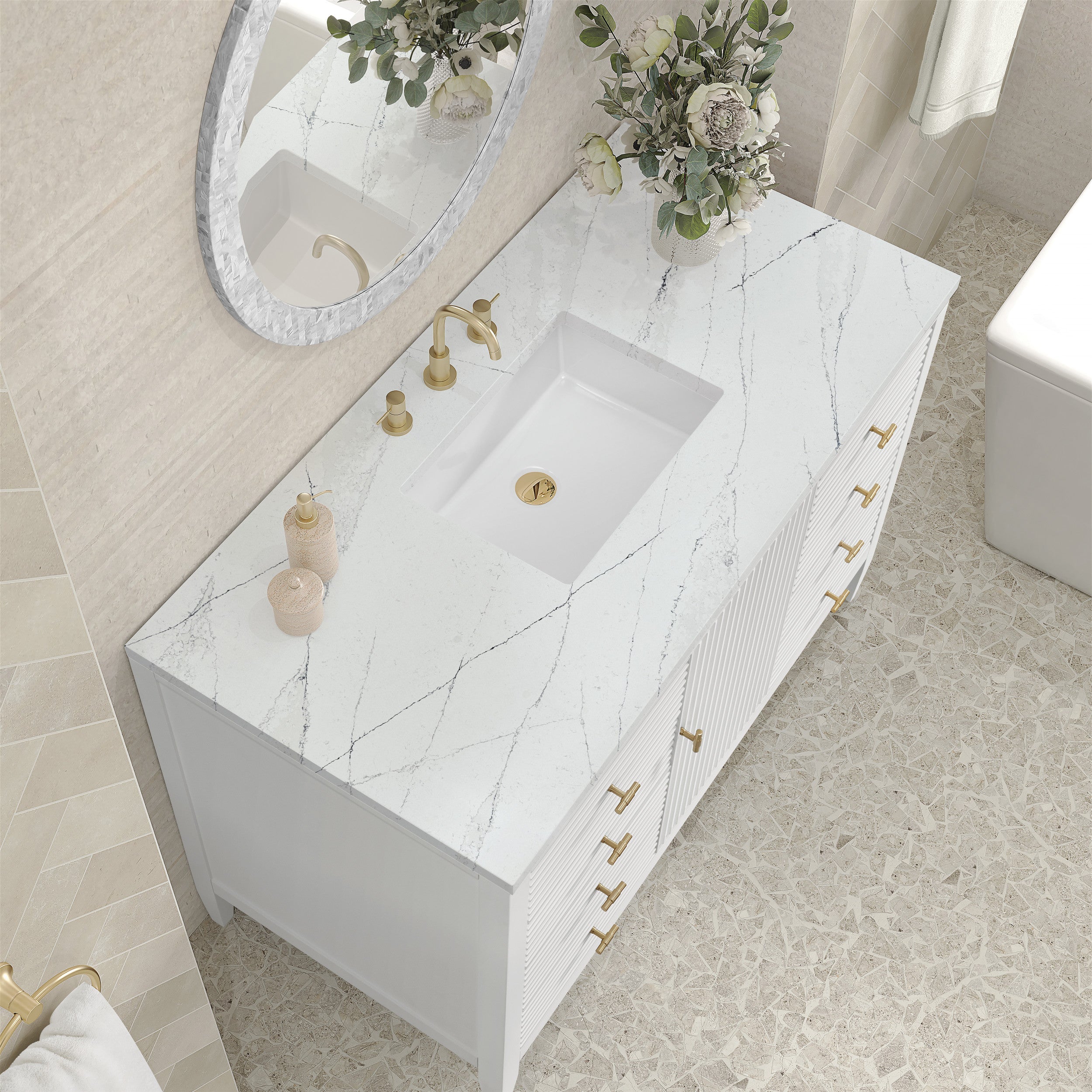 Bright White / Ethereal Noctis - 3 Faucet Holes