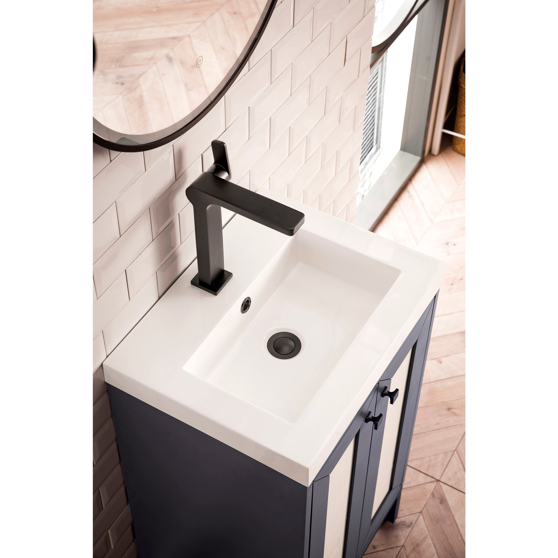 Mineral Gray / White Glossy / Matte Black - 1 Faucet Hole