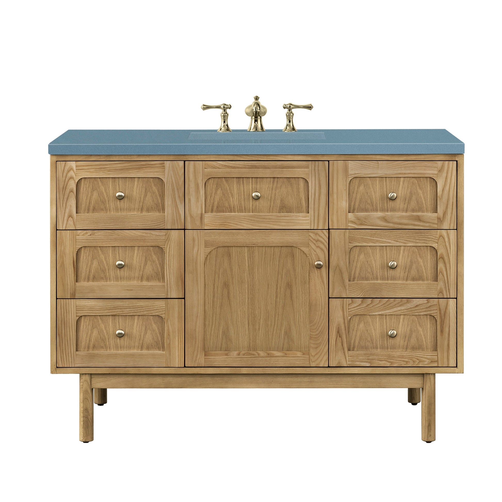 Light Natural Oak / Cala Blue - 3 Faucet Holes