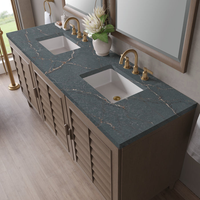 Whitewashed Walnut / Parisien Bleu - 3 Faucet Holes