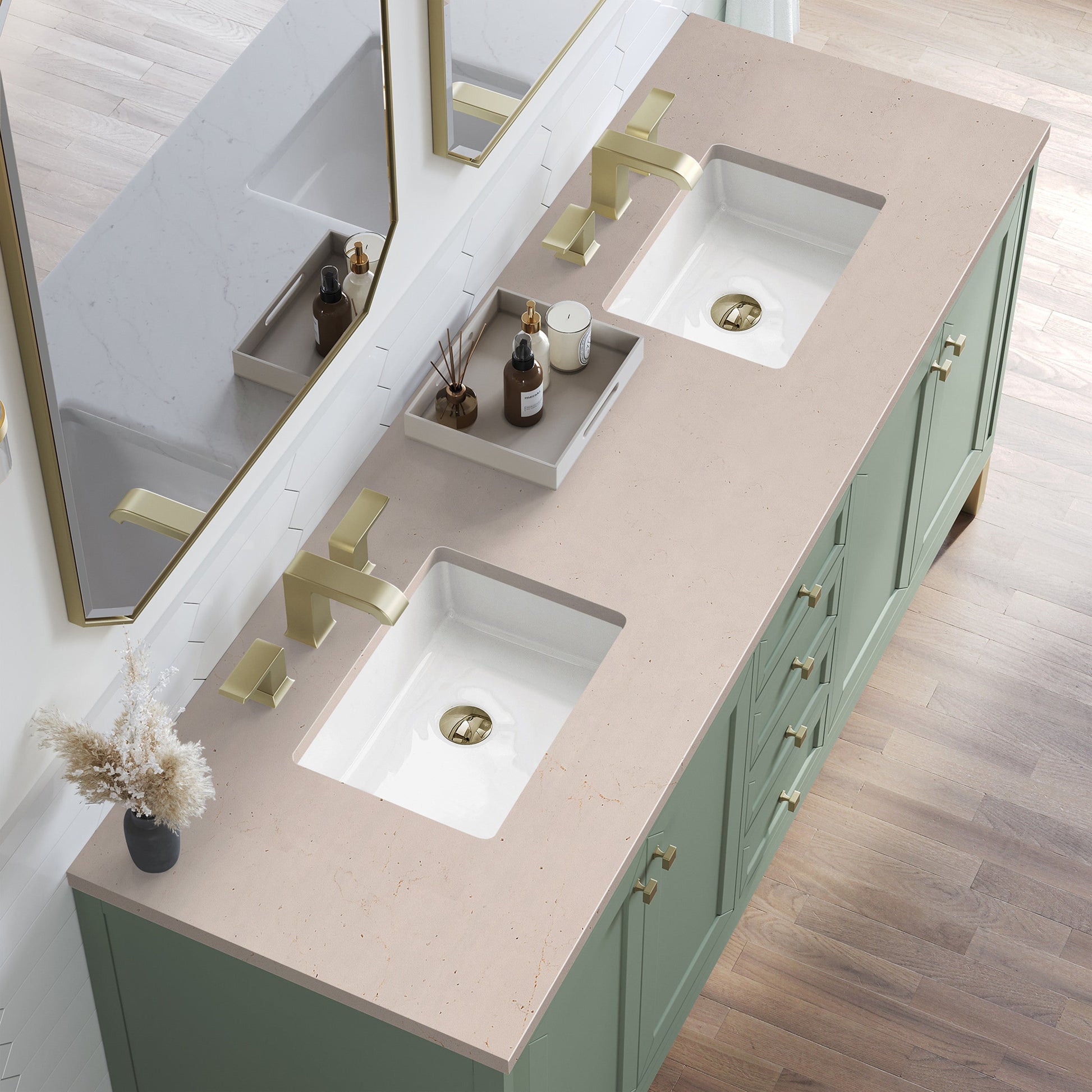 Smokey Celadon / Eternal Marfil - 3 Faucet Holes