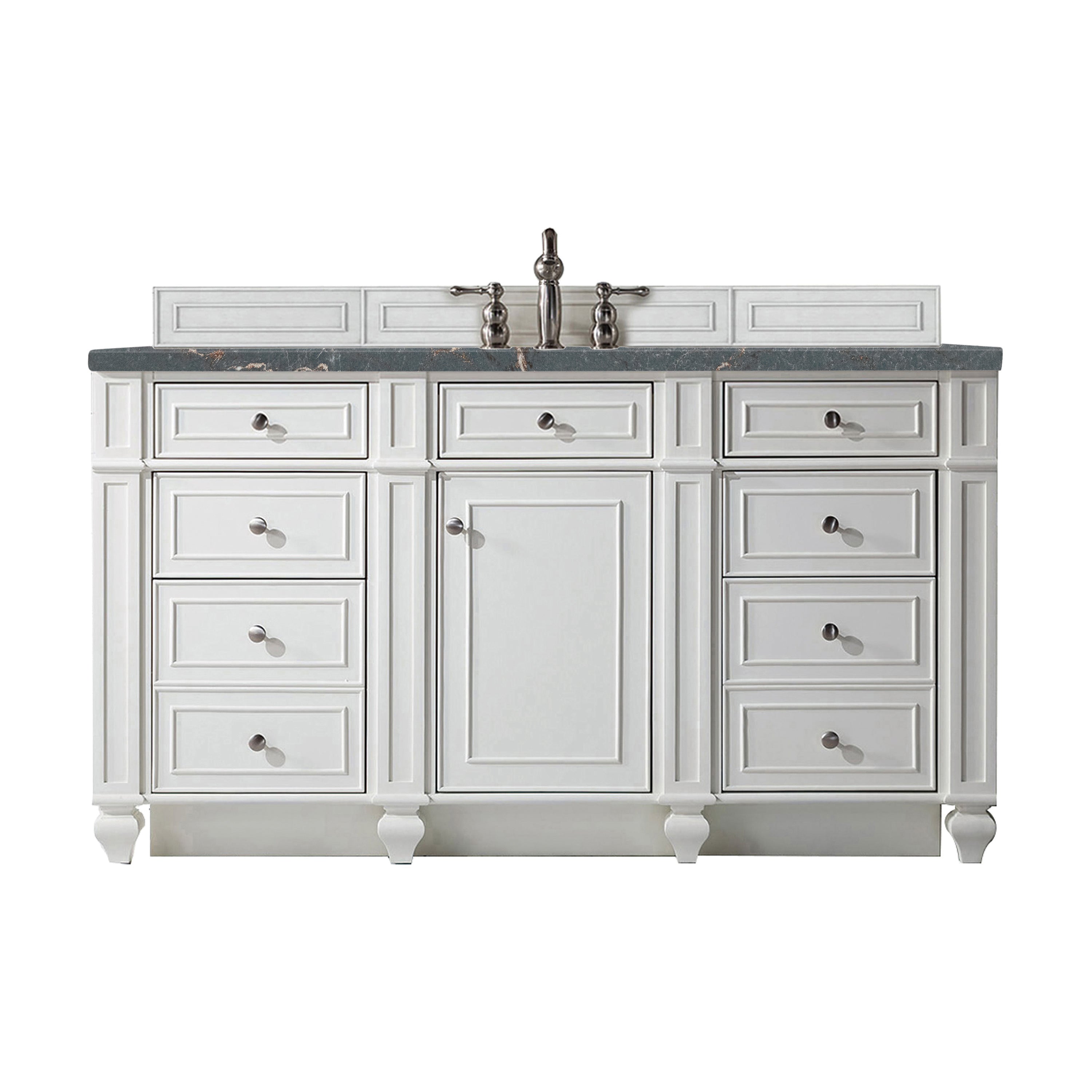 Bright White / Parisien Bleu - 3 Faucet Holes