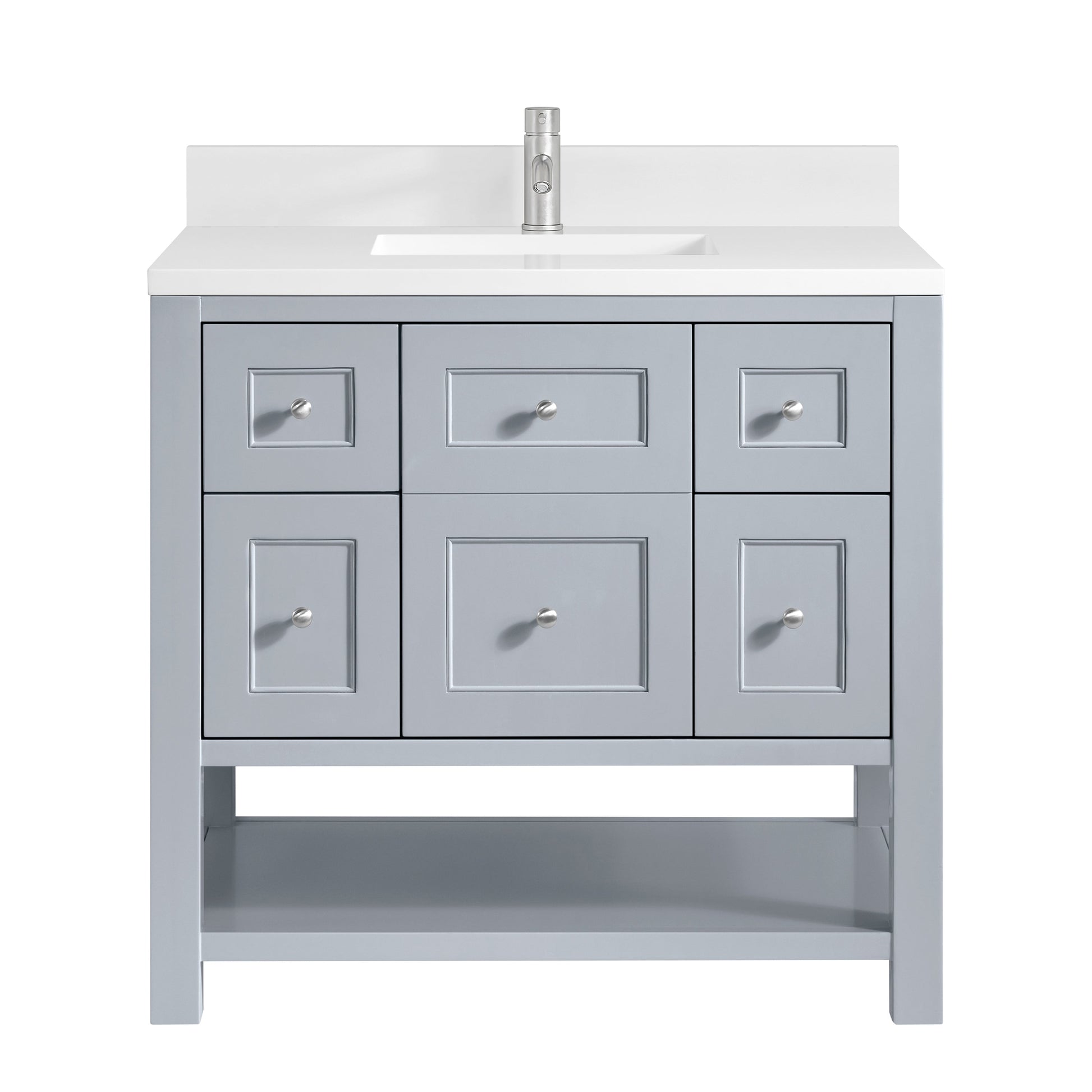 Serenity Blue / White Zeus - 1 Faucet Hole