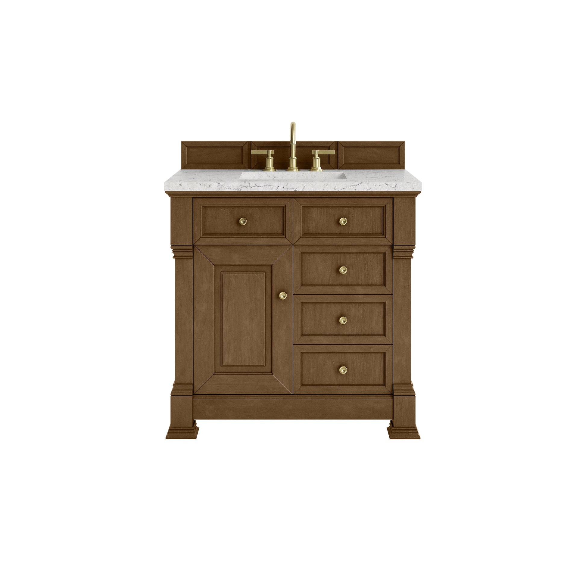 Honey Oak / Eternal Jasmine Pearl - 3 Faucet Holes