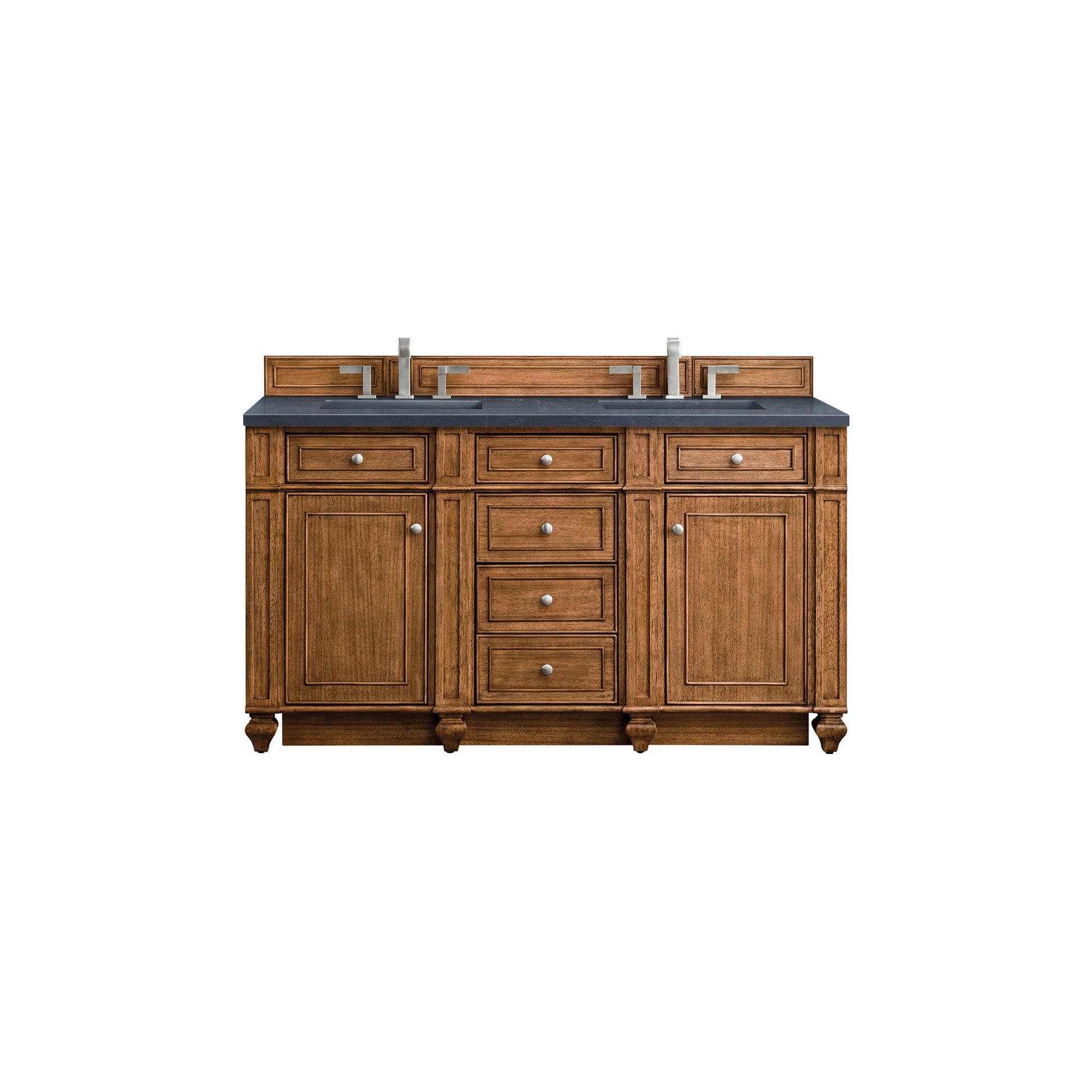 Saddle Brown / Charcoal Soapstone - 3 Faucet Holes
