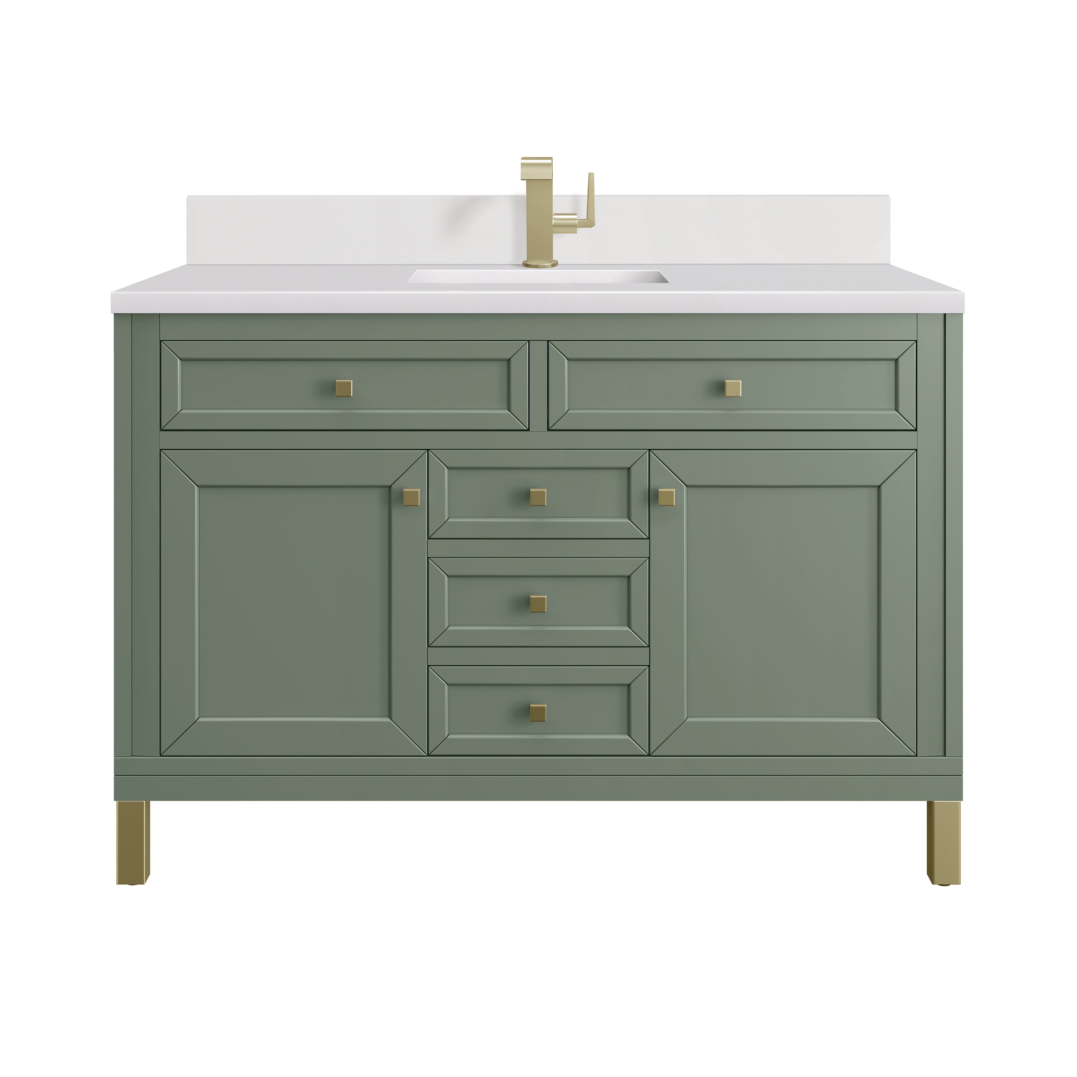 Smokey Celadon / White Zeus - 1 Faucet Hole