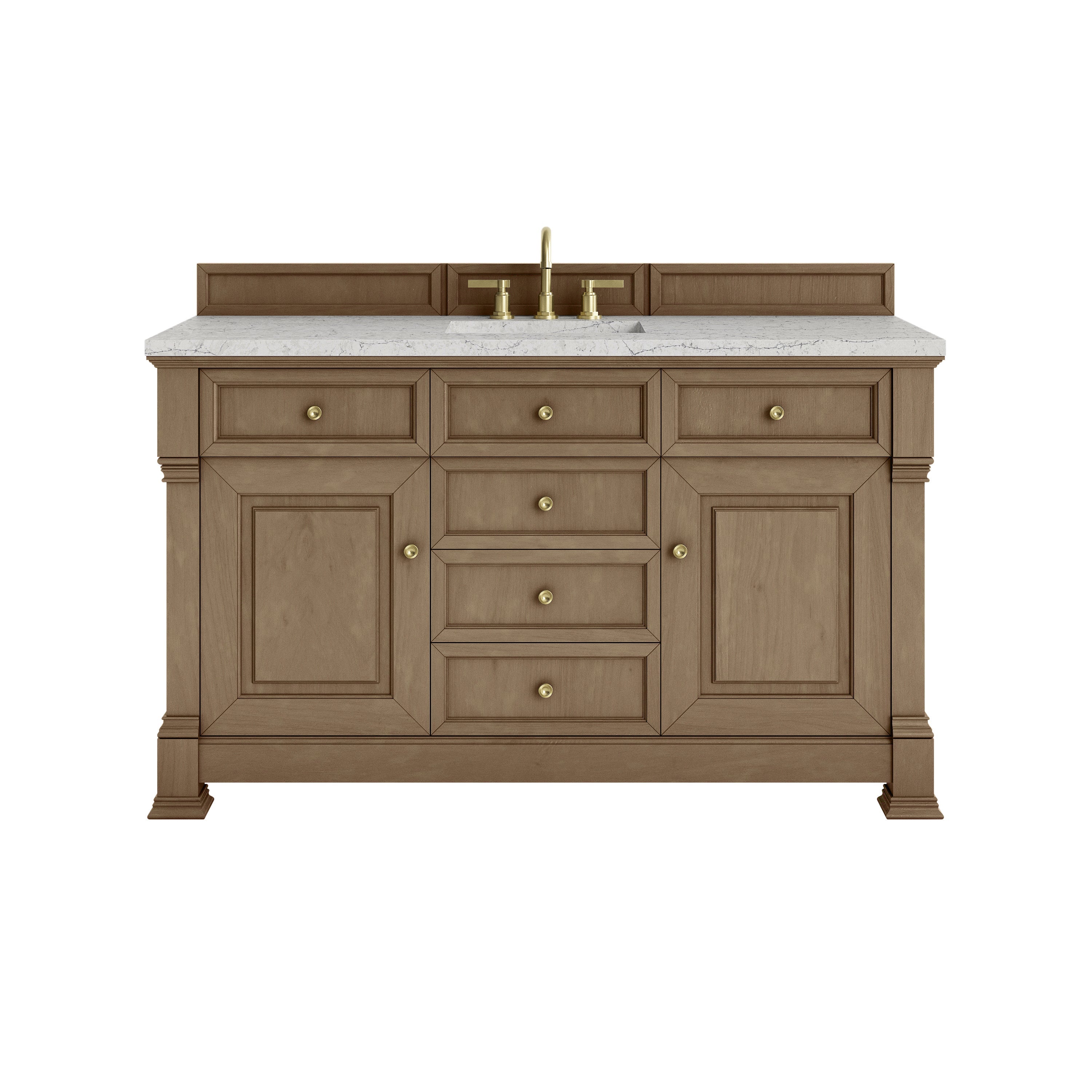 Pecan / Eternal Jasmine Pearl - 3 Faucet Holes