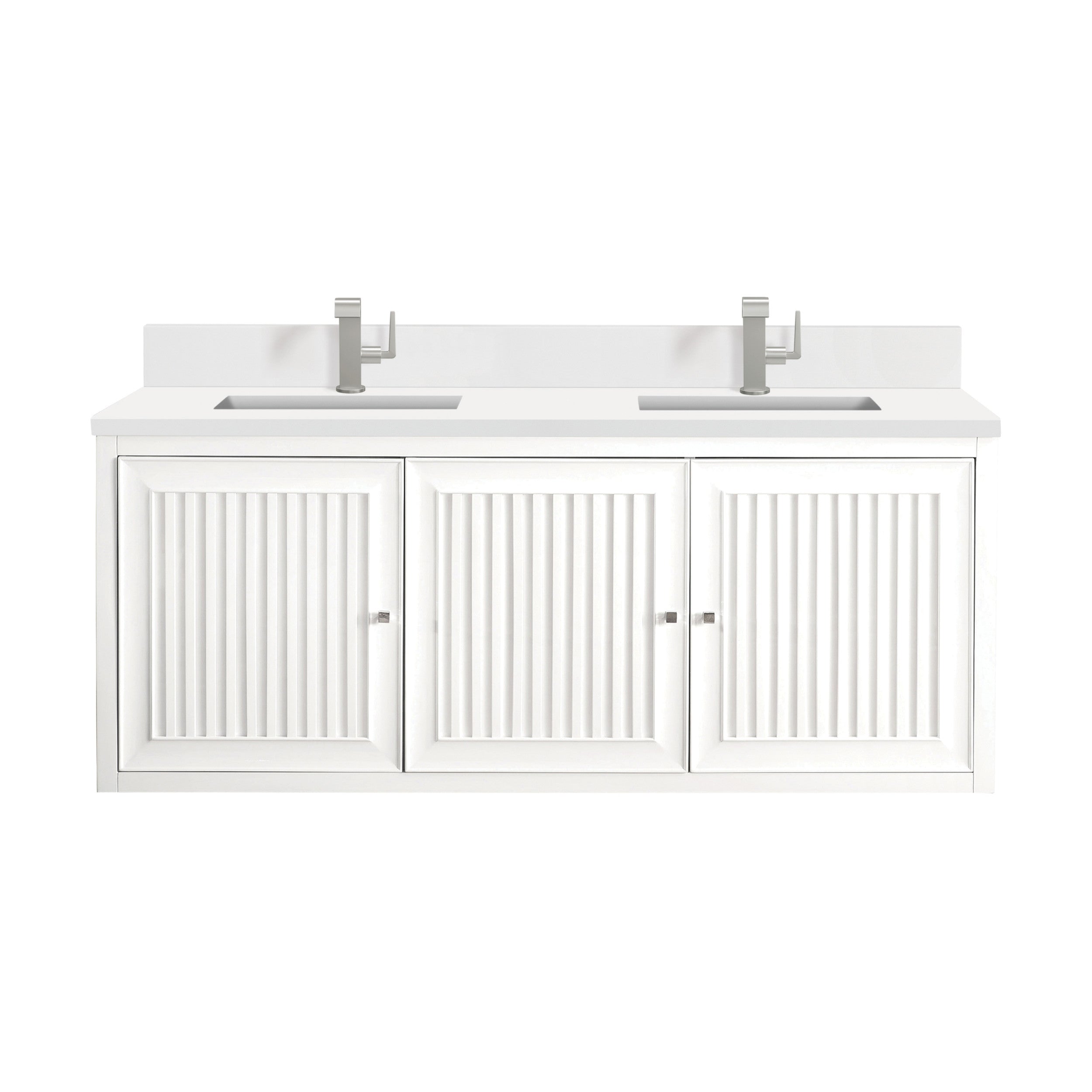 Glossy White / White Zeus - 1 Faucet Hole