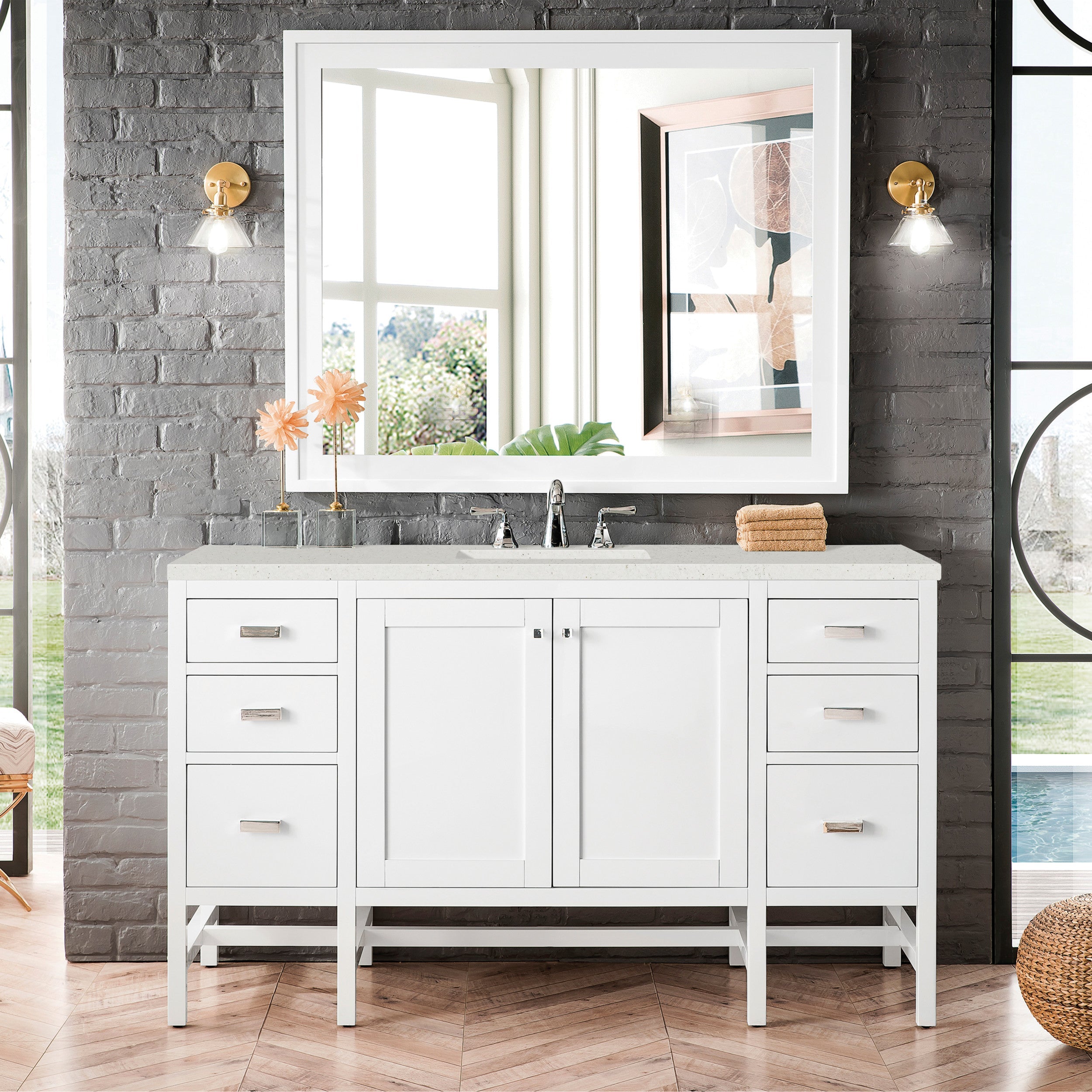 Glossy White / Lime Delight - 3 Faucet Holes