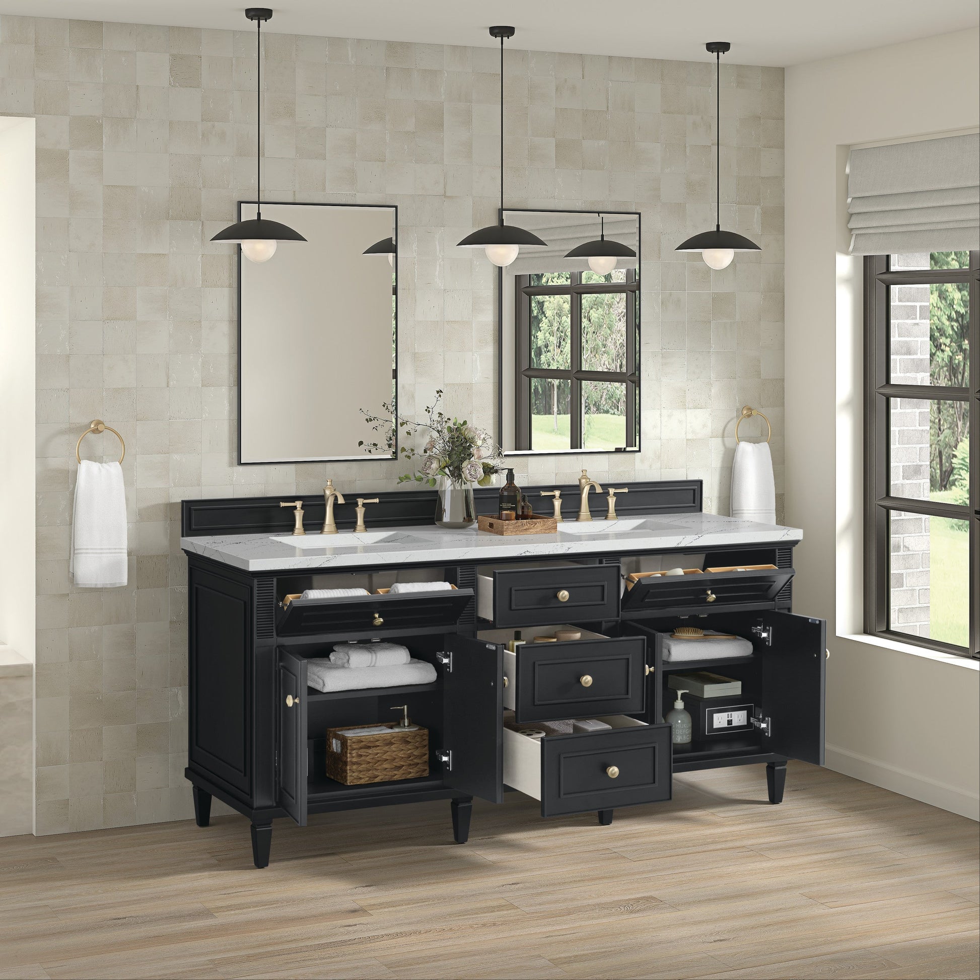 Black Onyx / Ethereal Noctis - 3 Faucet Holes