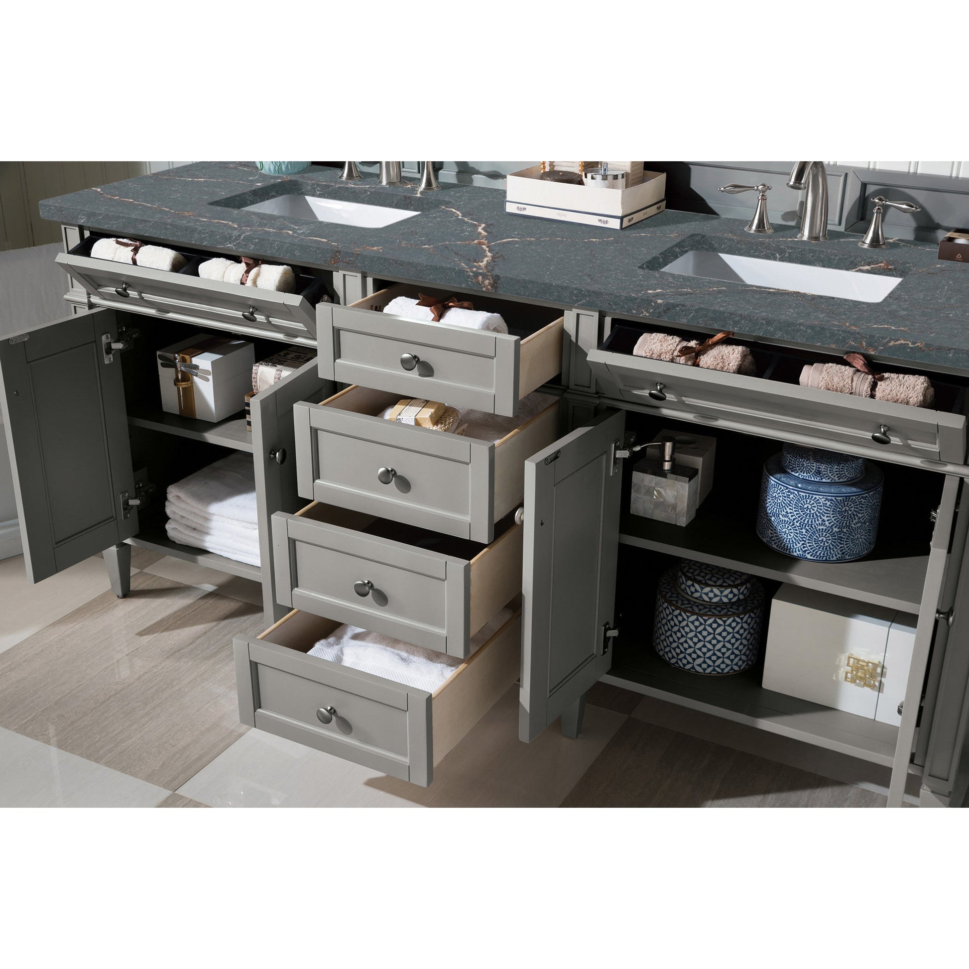 Urban Gray / Parisien Bleu - 3 Faucet Holes