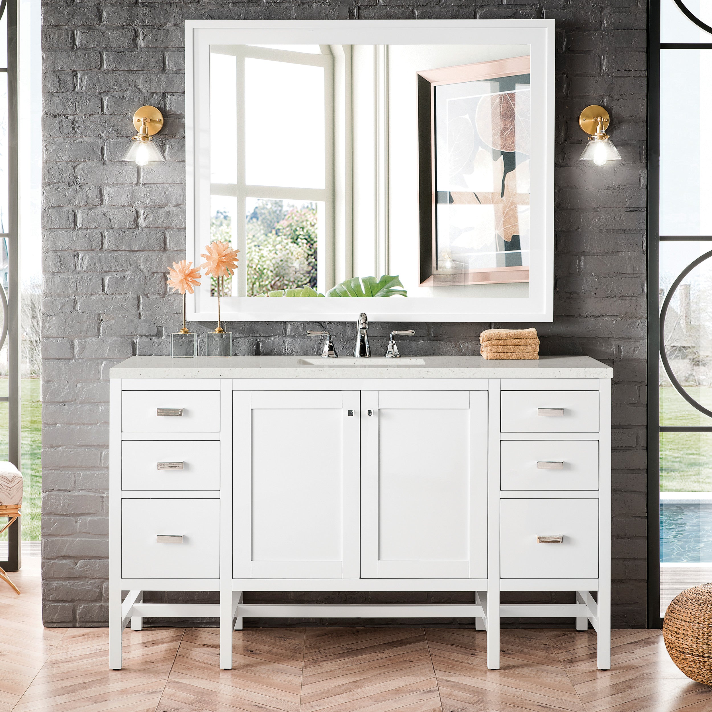 Glossy White / Lime Delight - 3 Faucet Holes