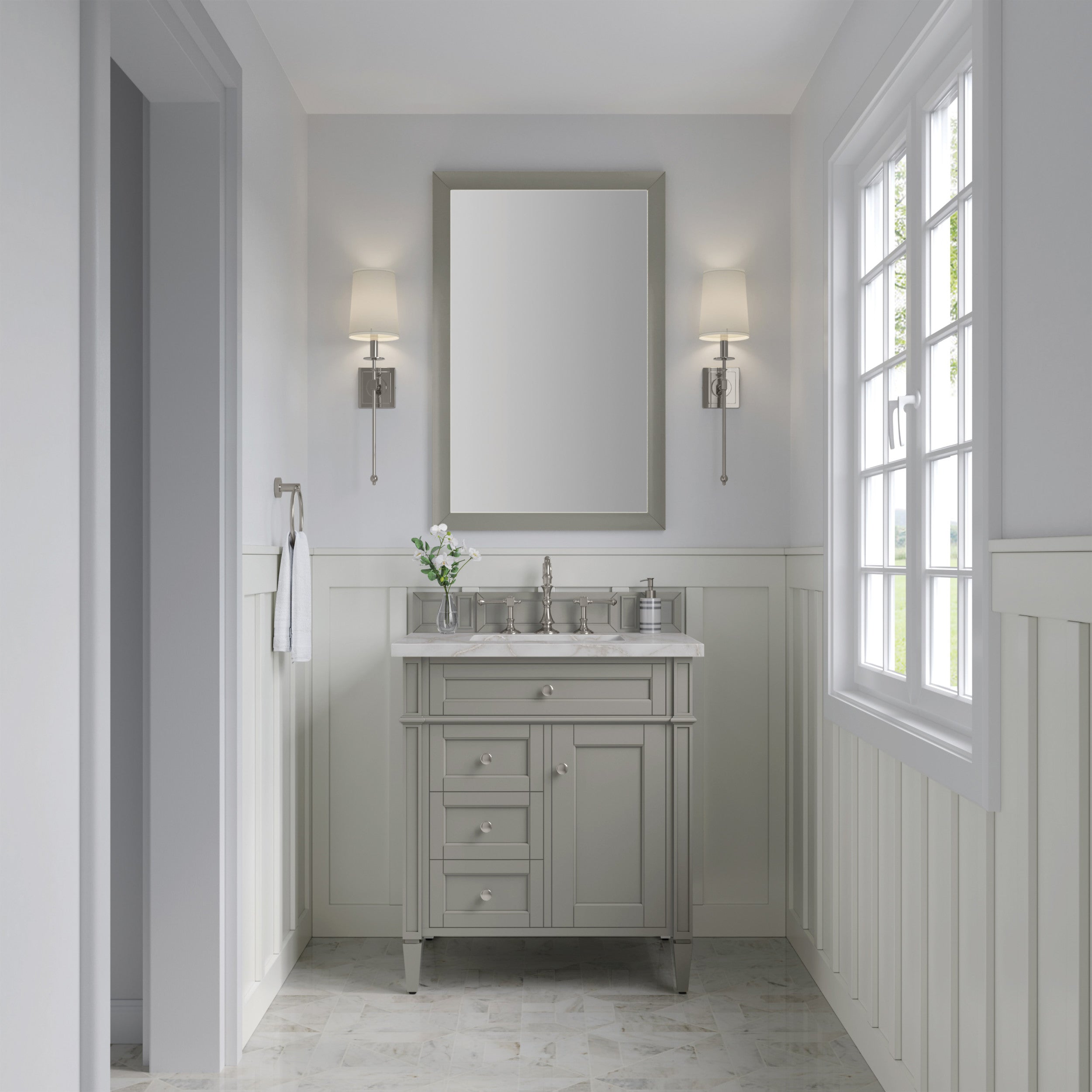 Urban Gray / Victorian Silver - 3 Faucet Holes