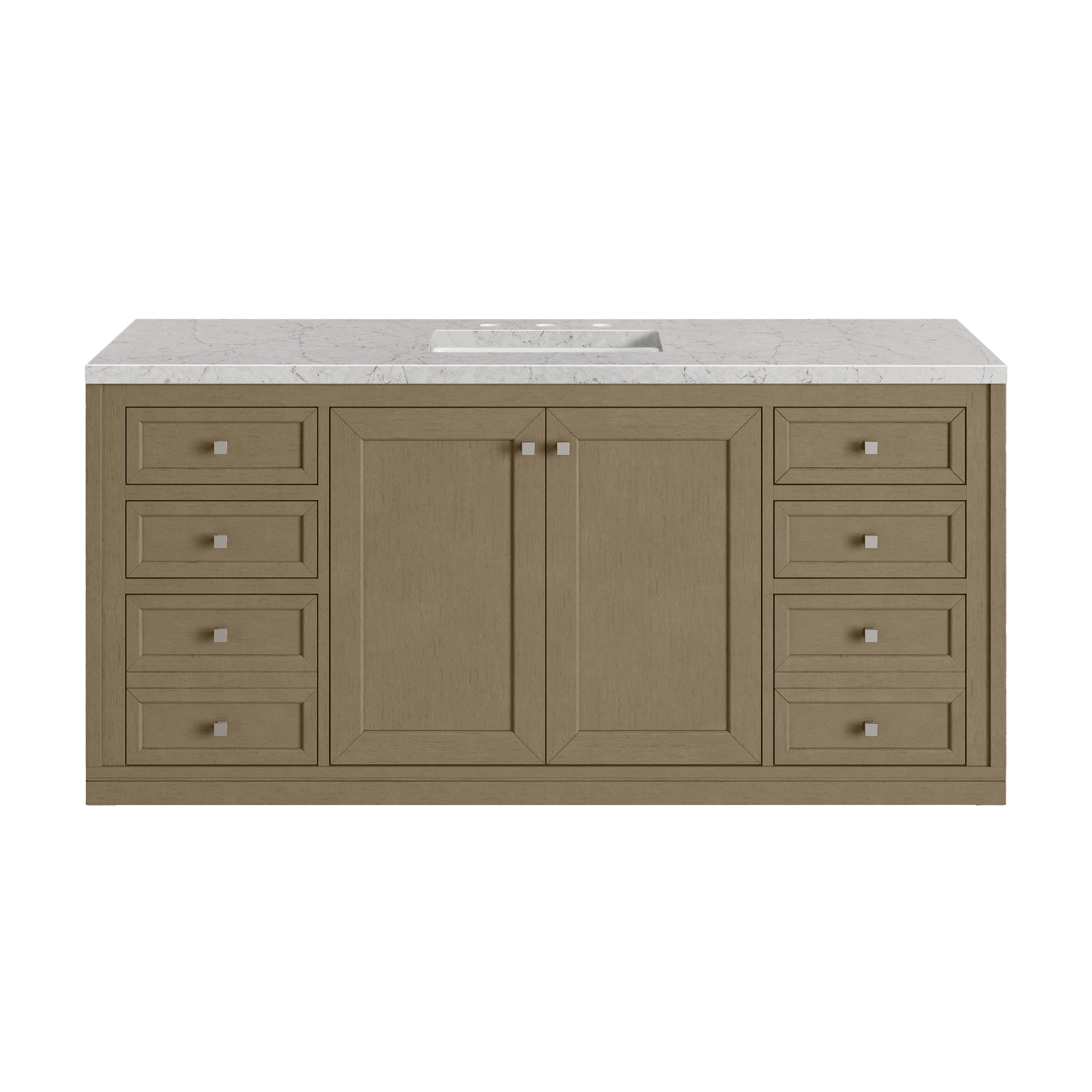 Walnut Whisper / Eternal Jasmine Pearl - 3 Faucet Holes