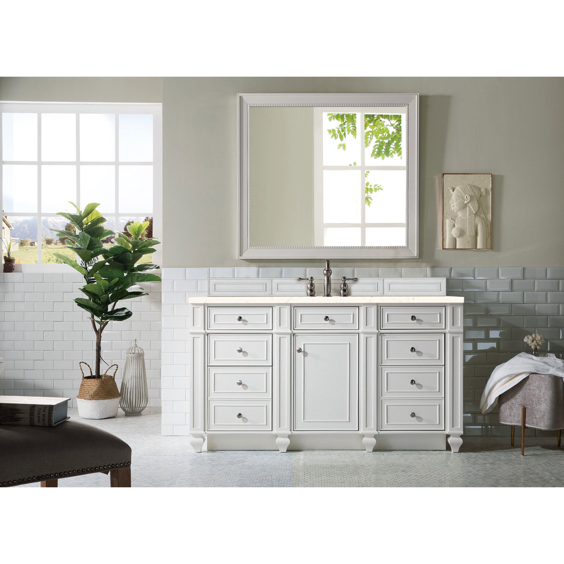 Bright White / Eternal Marfil - 3 Faucet Holes