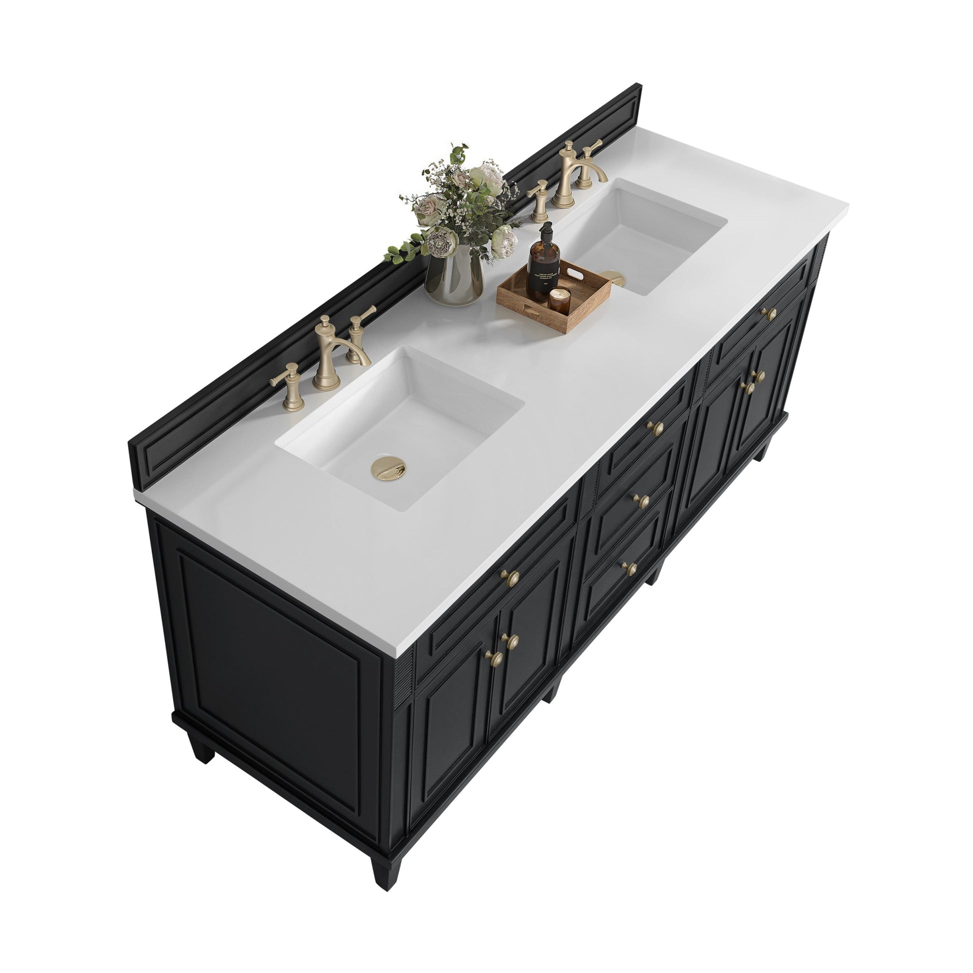 Black Onyx / White Zeus - 3 Faucet Holes