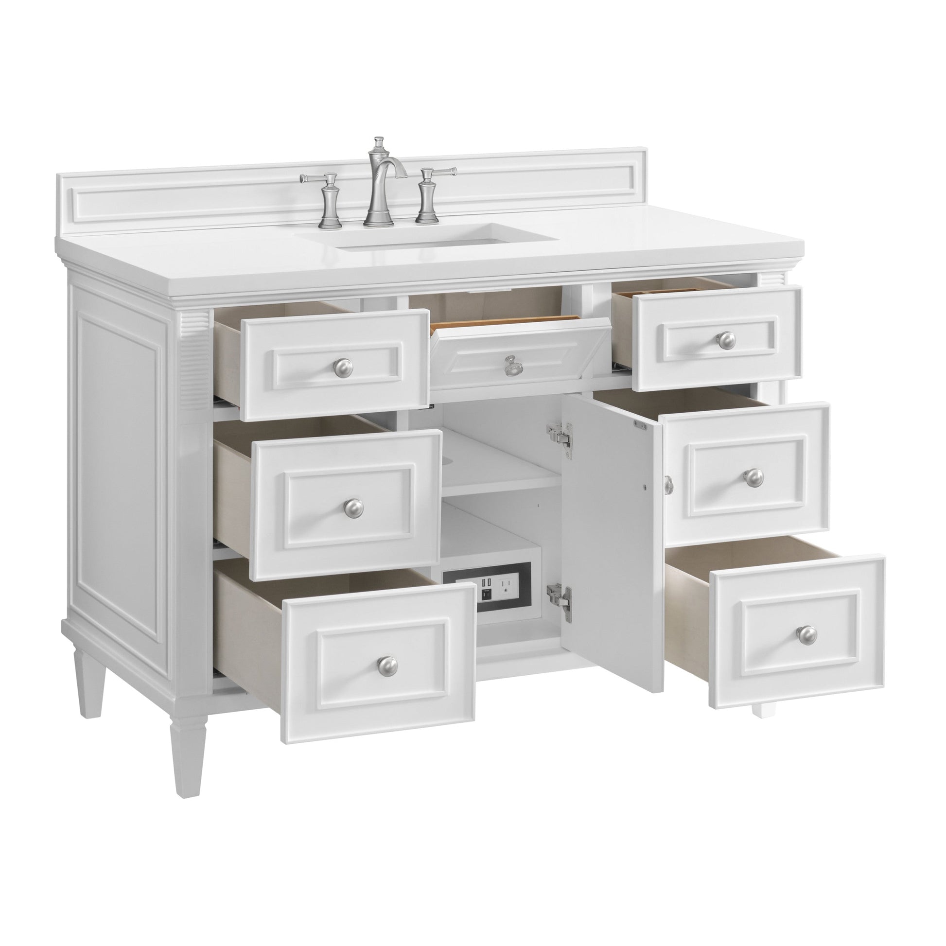 Bright White / White Zeus - 3 Faucet Holes