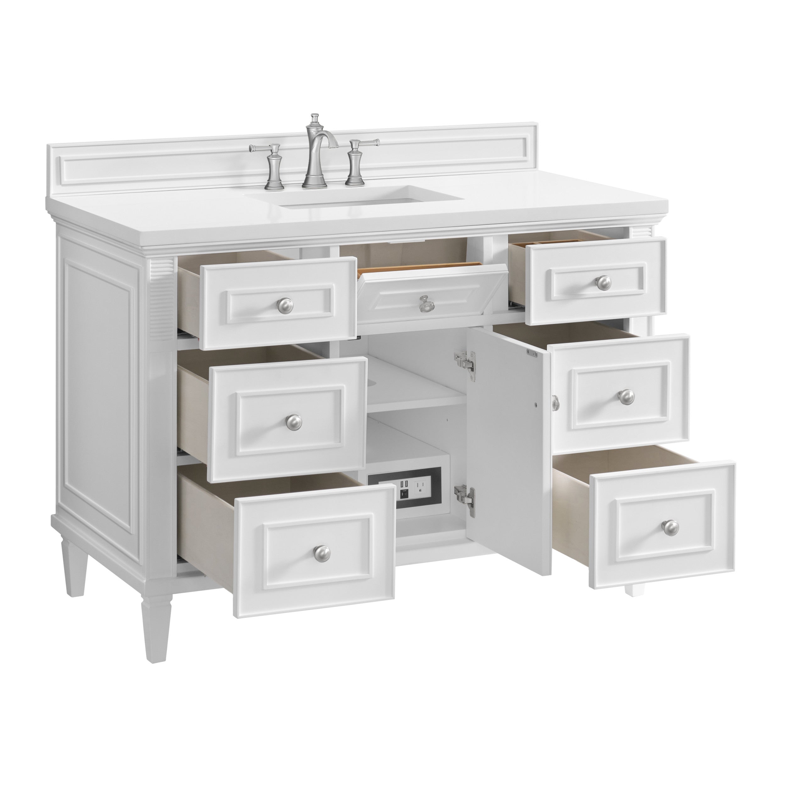 Bright White / White Zeus - 3 Faucet Holes