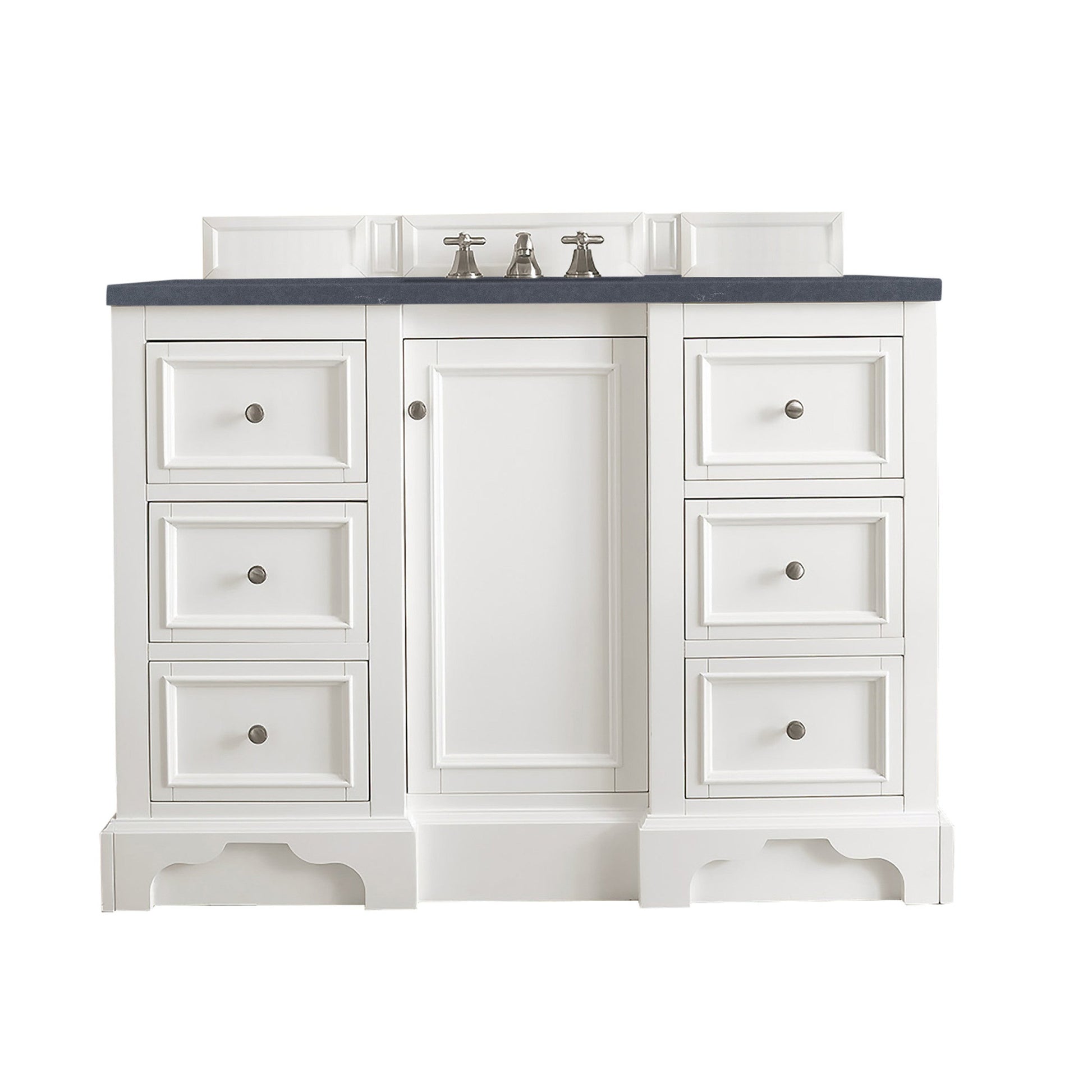 Bright White / Charcoal Soapstone - 3 Faucet Holes