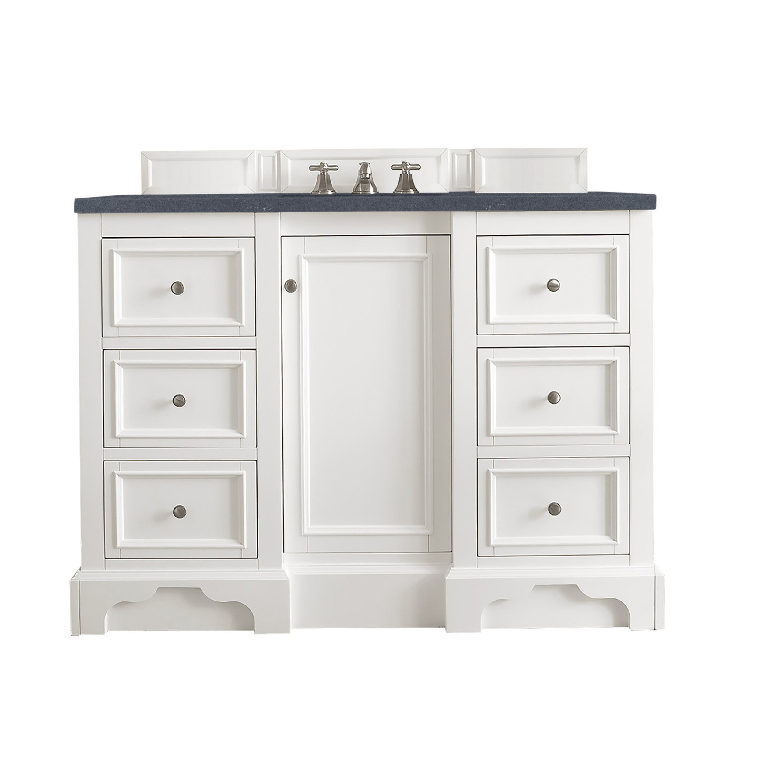 Bright White / Charcoal Soapstone - 3 Faucet Holes