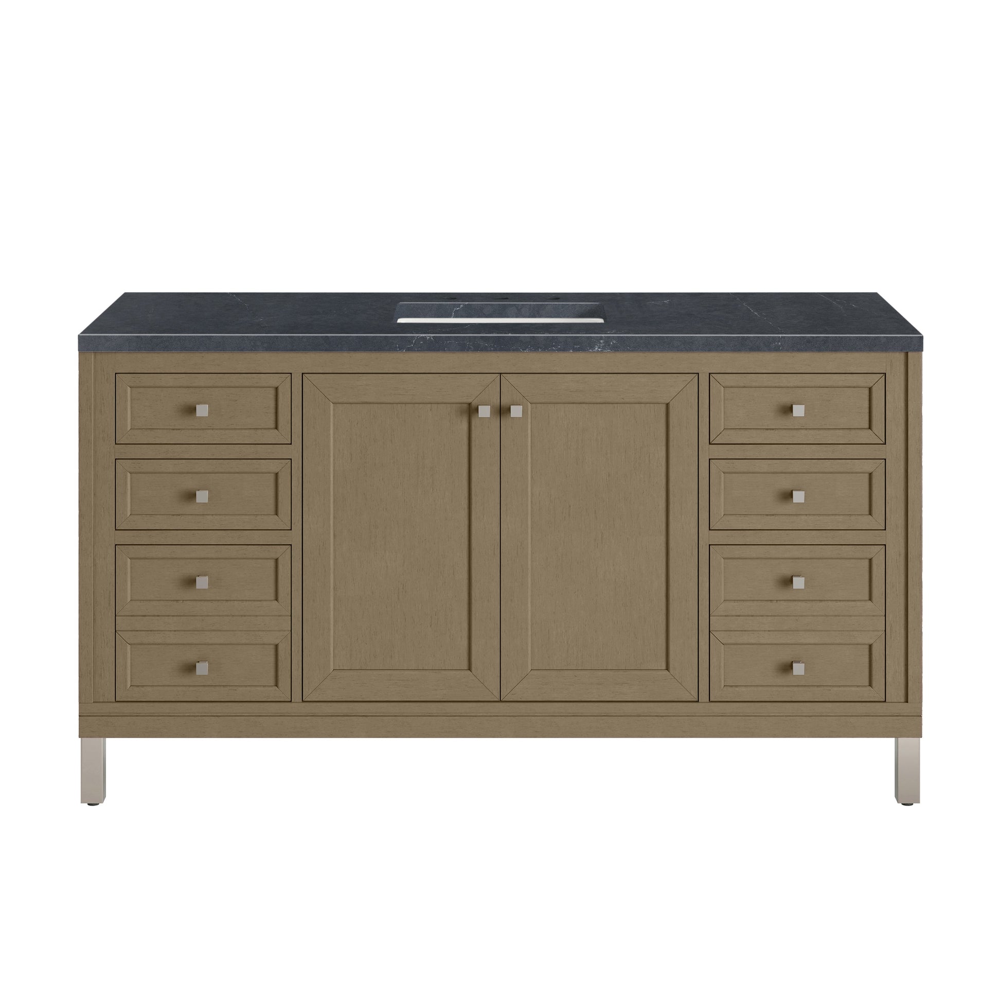 Walnut Whisper / Charcoal Soapstone - 3 Faucet Holes