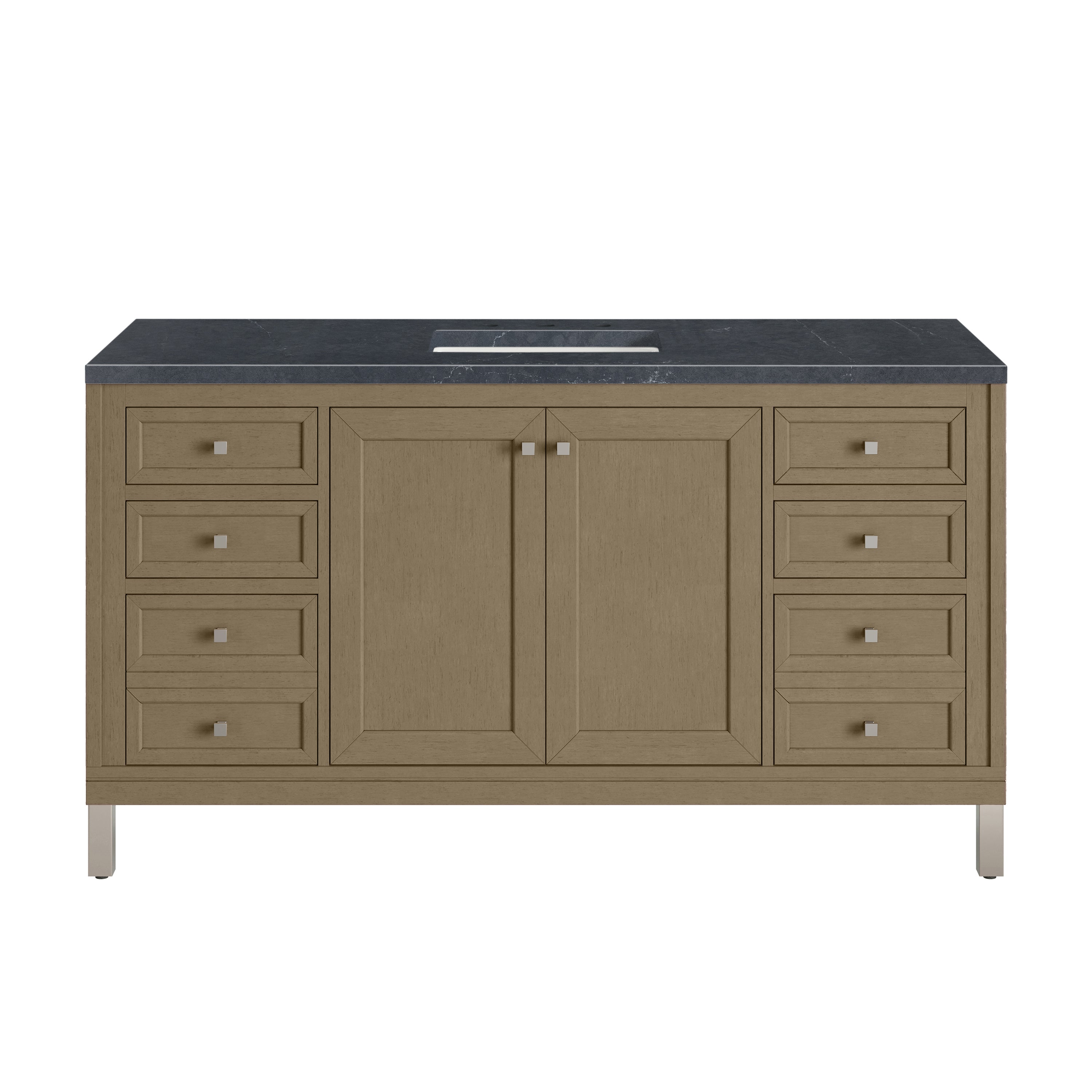Walnut Whisper / Charcoal Soapstone - 3 Faucet Holes