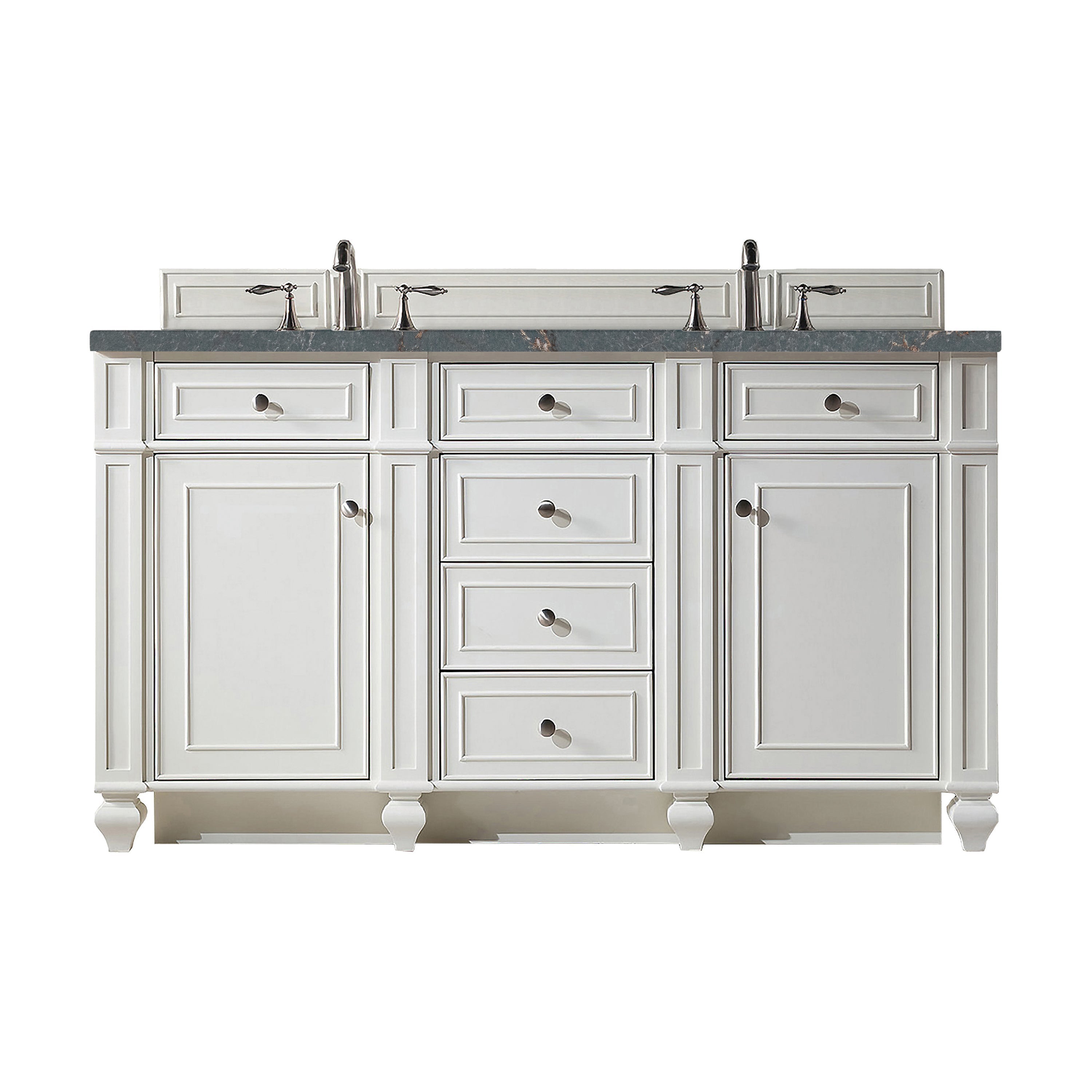 Bright White / Parisien Bleu - 3 Faucet Holes