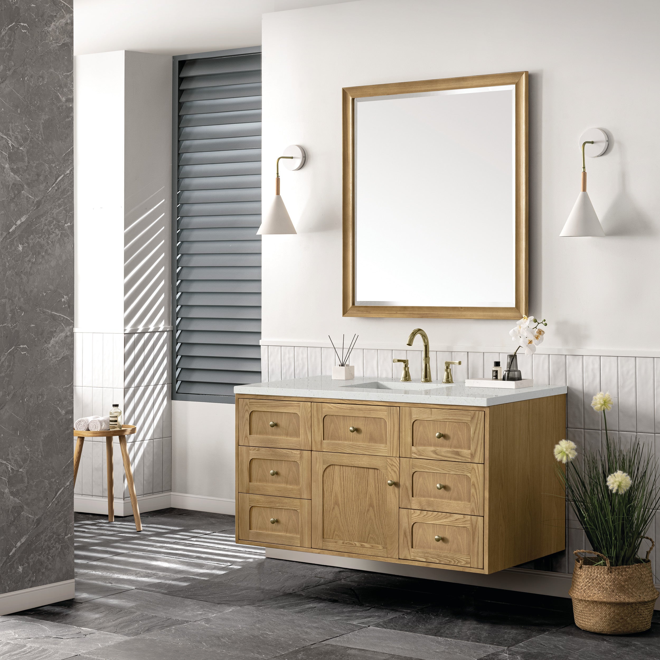 Light Natural Oak / Lime Delight - 3 Faucet Holes