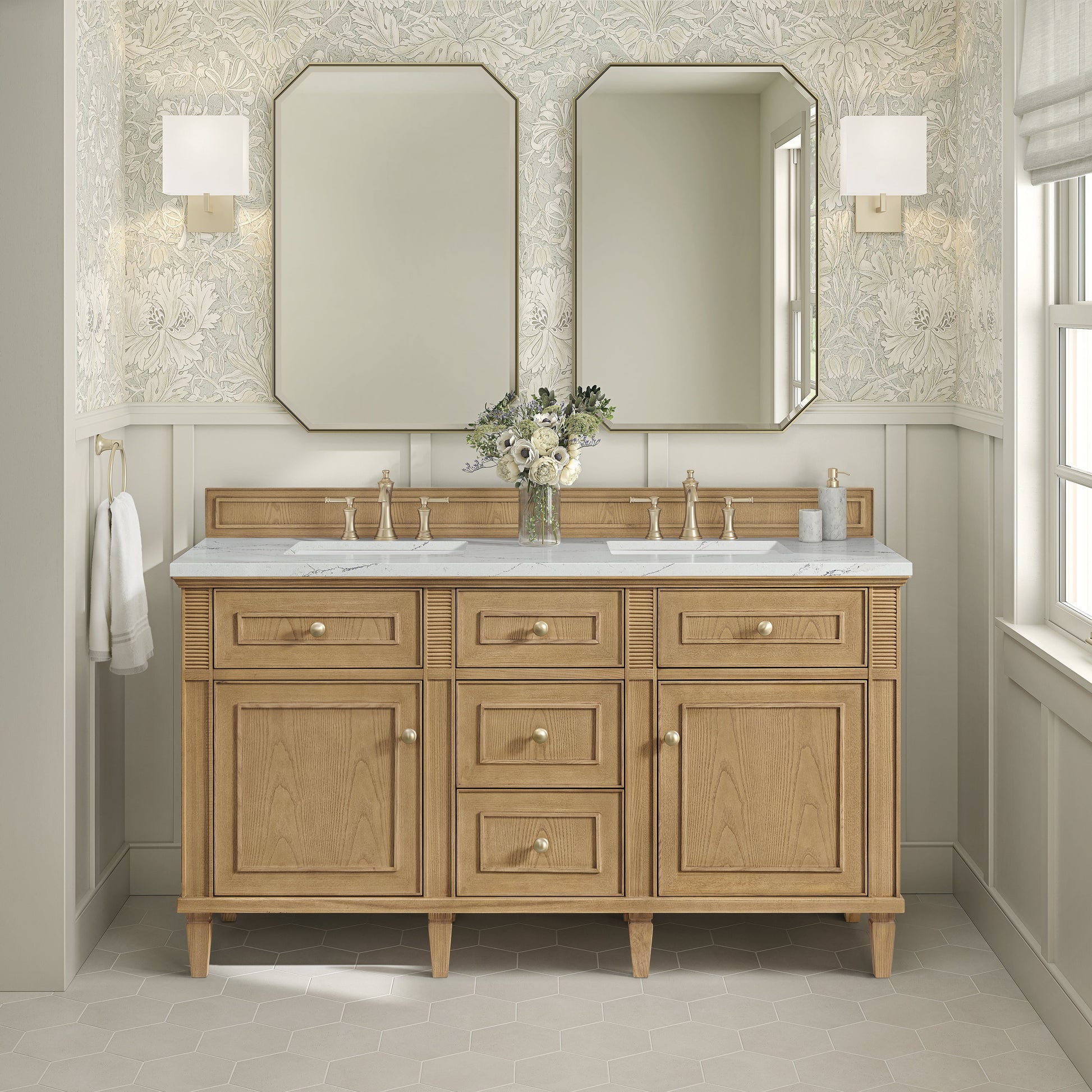Light Natural Oak / Ethereal Noctis - 3 Faucet Holes