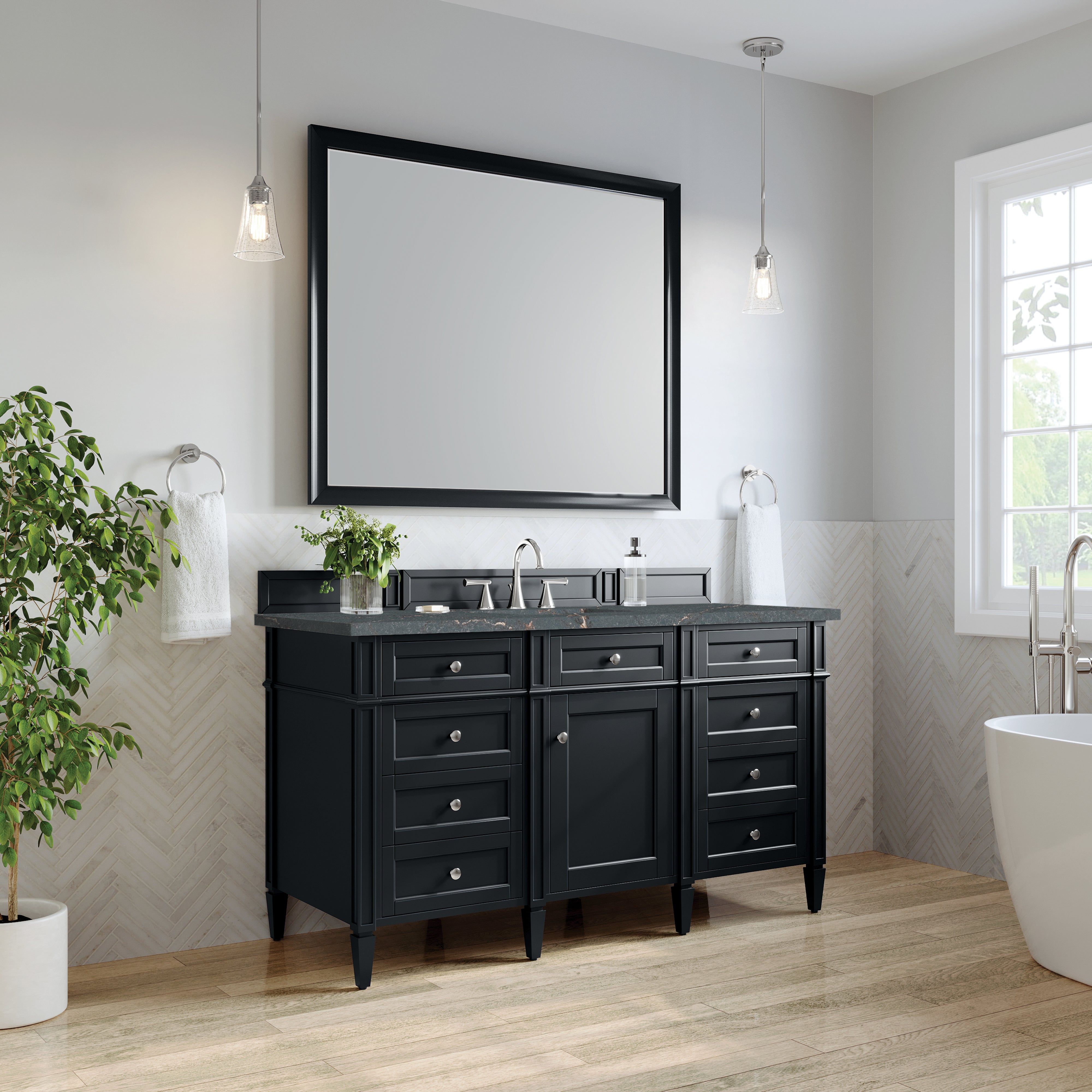 Black Onyx / Parisien Bleu - 3 Faucet Holes