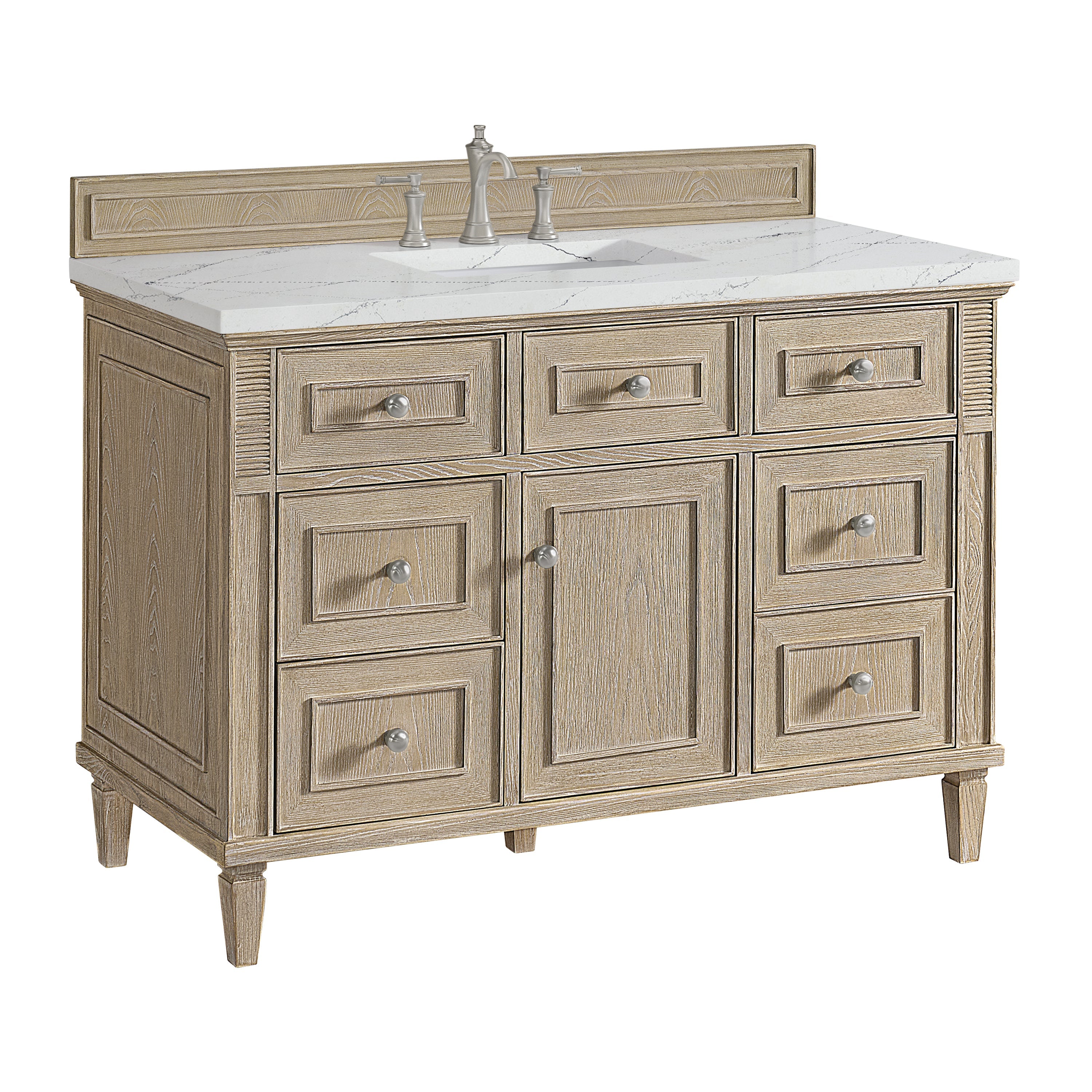 Whitewashed Oak / Ethereal Noctis - 3 Faucet Holes