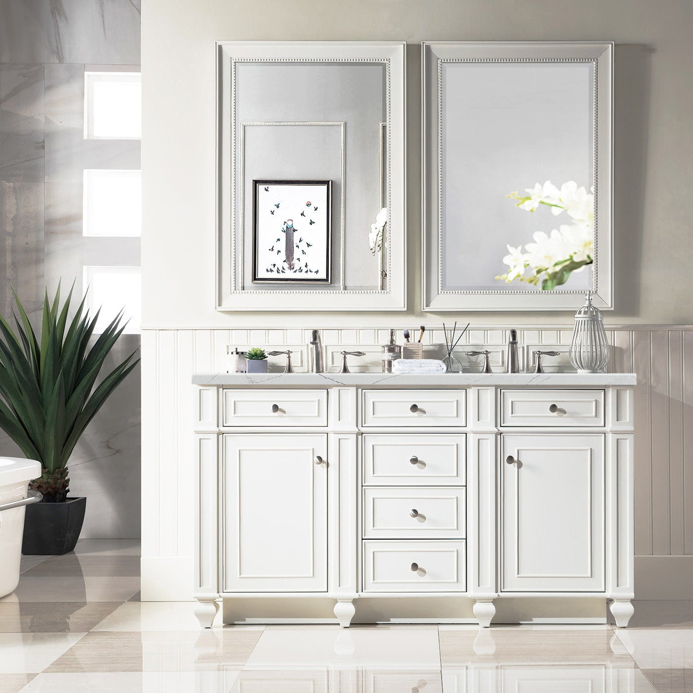 Bright White / Ethereal Noctis - 3 Faucet Holes