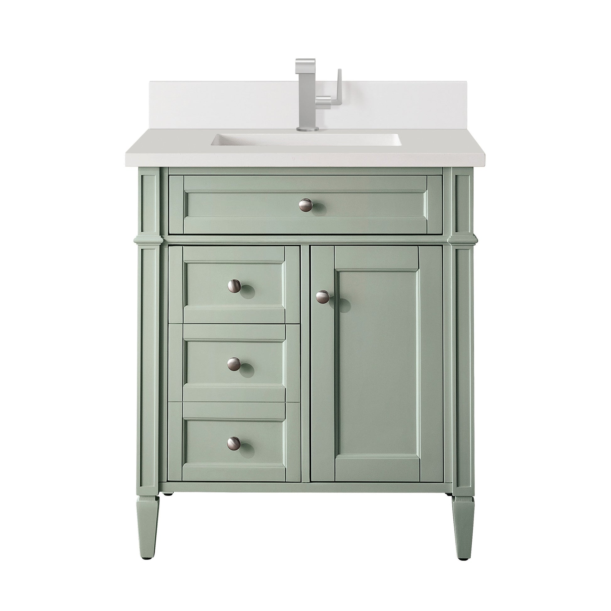 Sage Green / White Zeus - 1 Faucet Hole