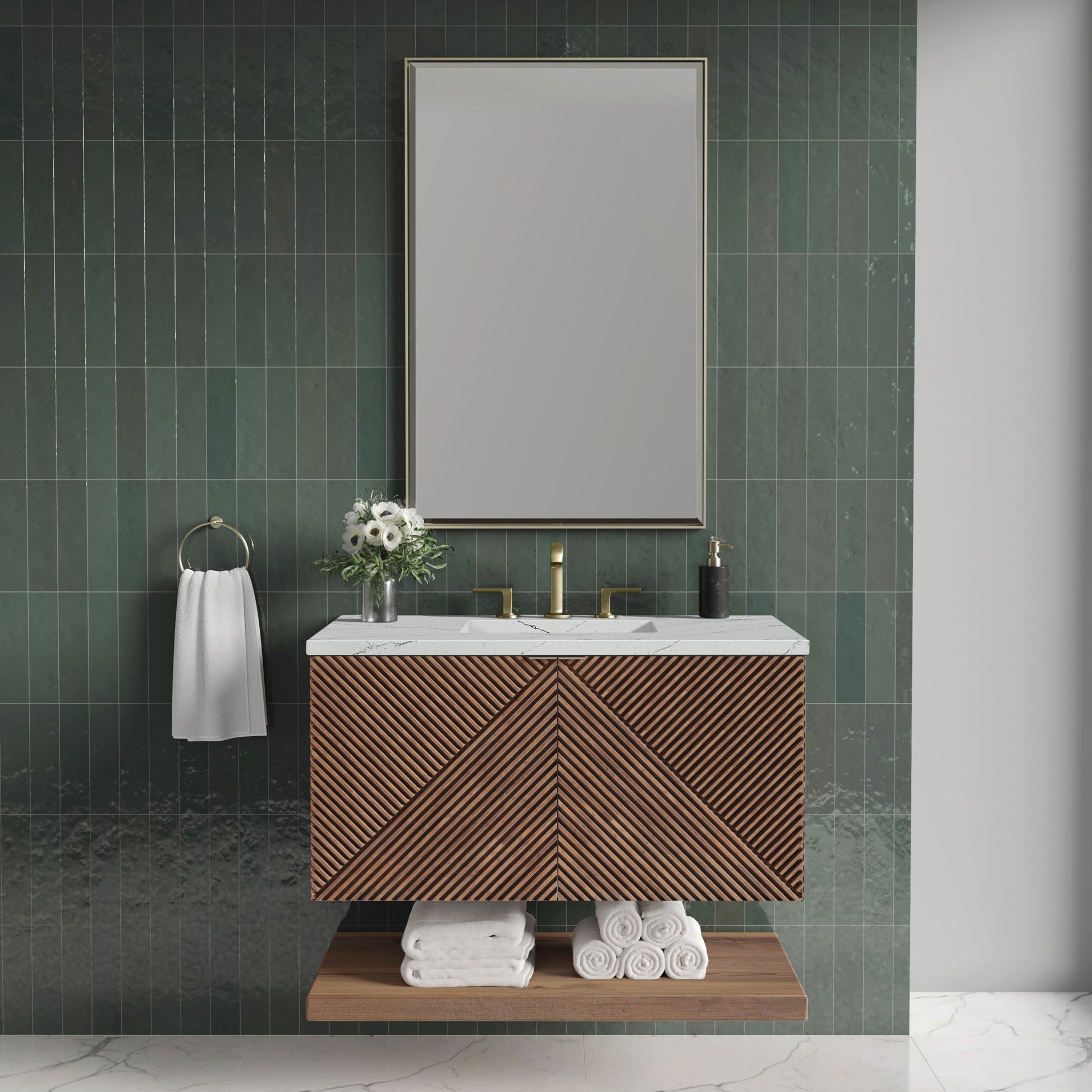 Chestnut / Ethereal Noctis - 3 Faucet Holes