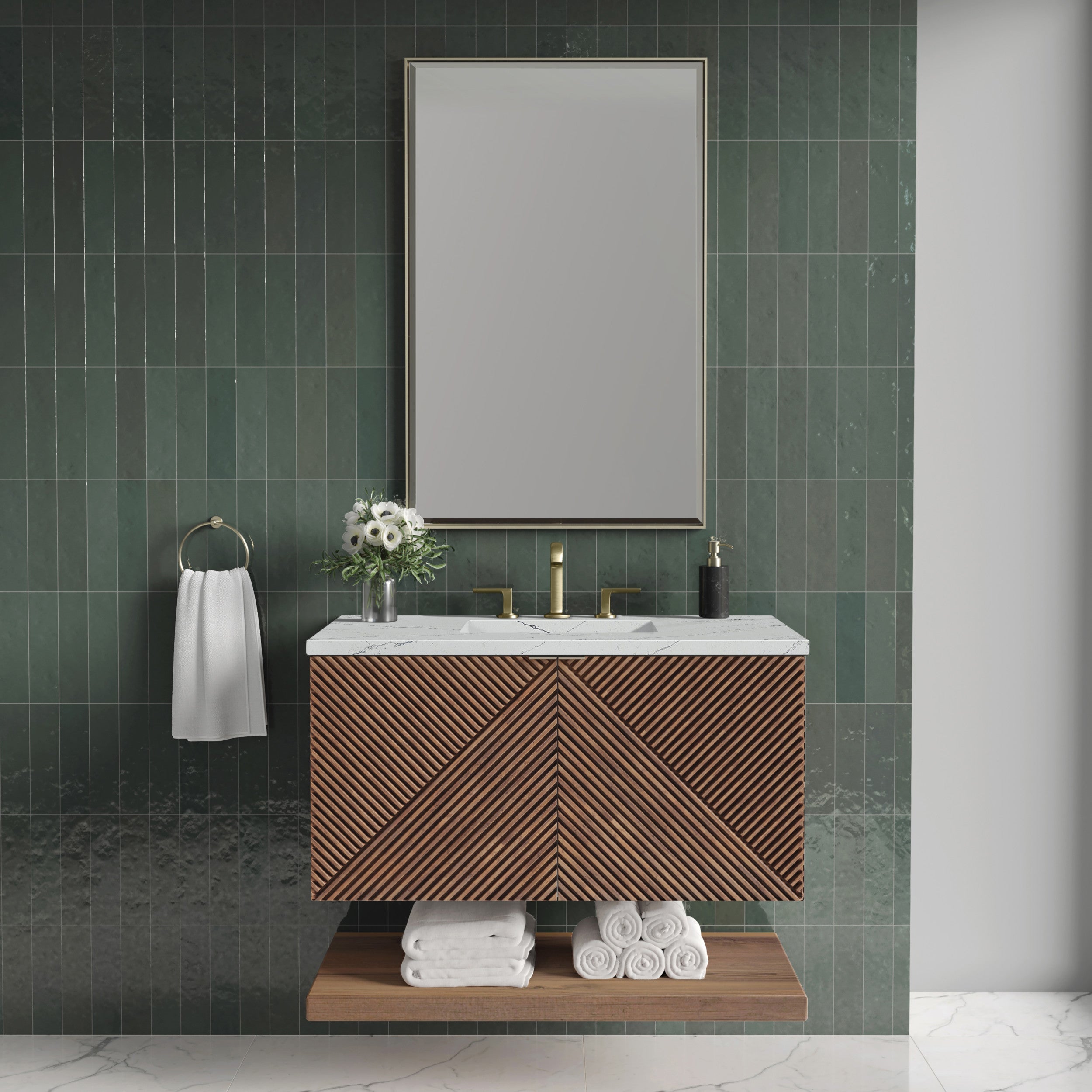 Chestnut / Ethereal Noctis - 3 Faucet Holes