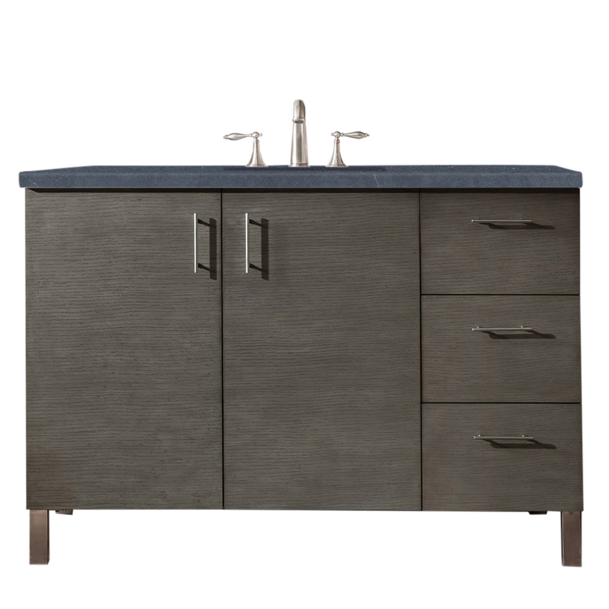 Silver Oak / Charcoal Soapstone - 3 Faucet Holes
