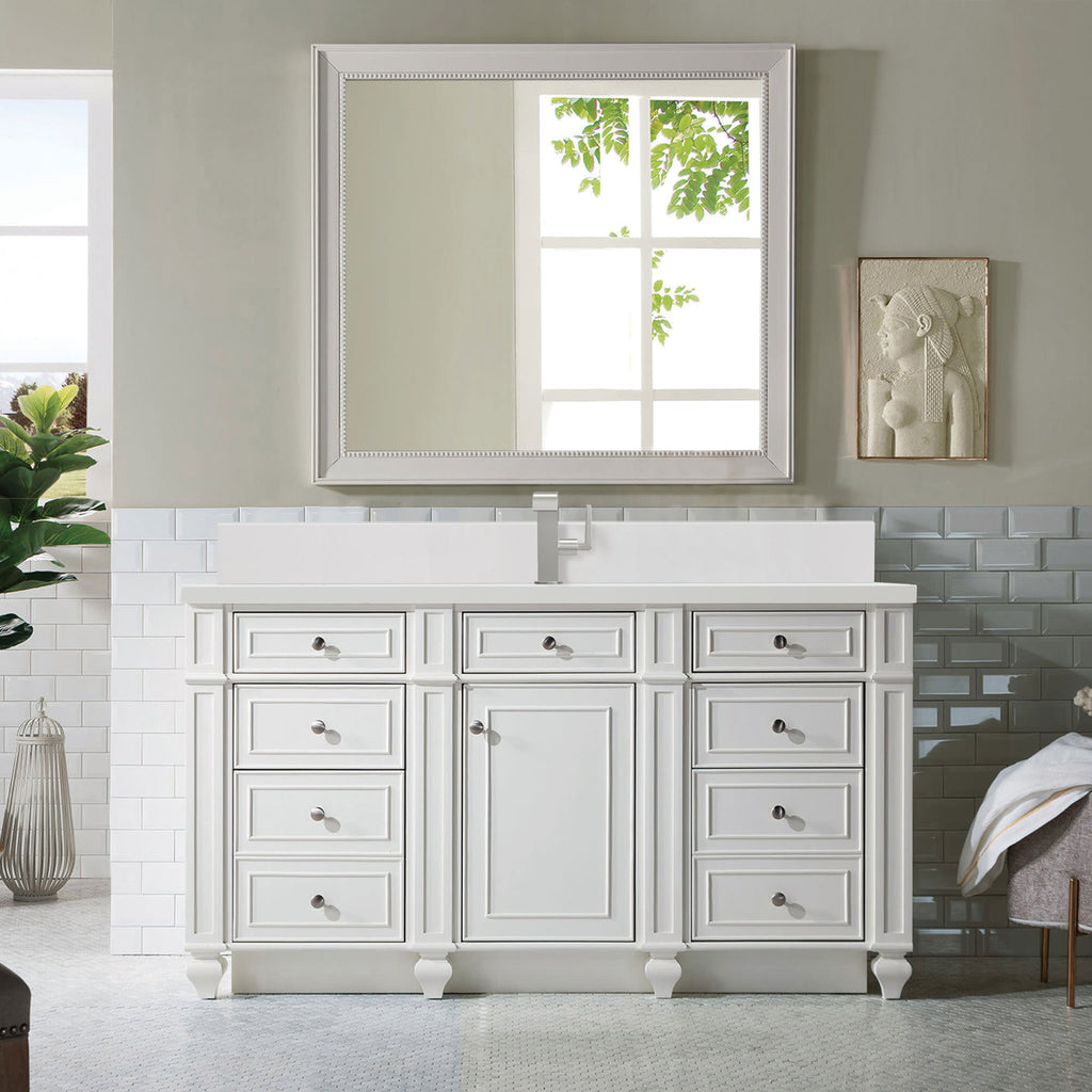 Bright White / White Zeus - 1 Faucet Hole