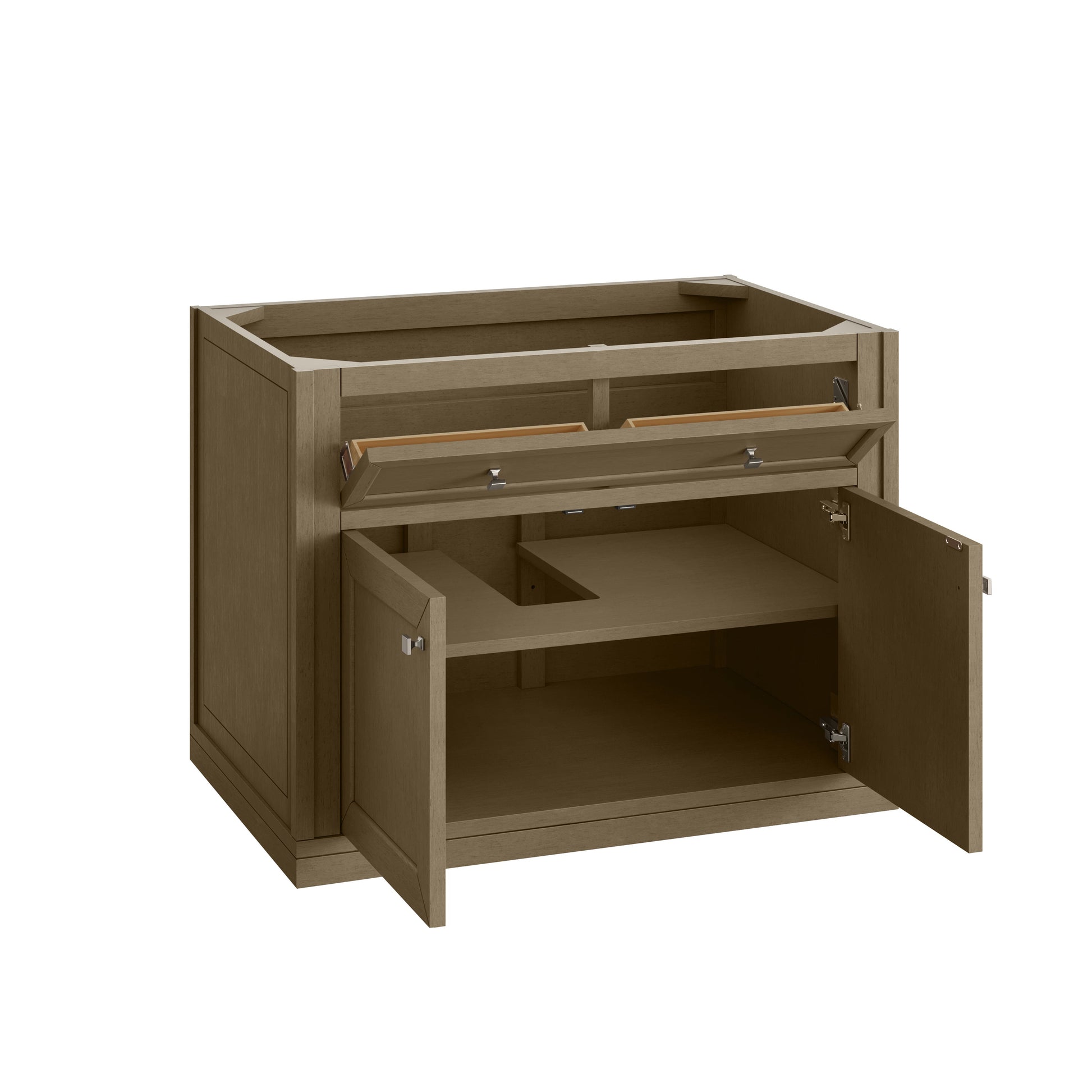 Walnut Whisper / White Zeus - 1 Faucet Hole