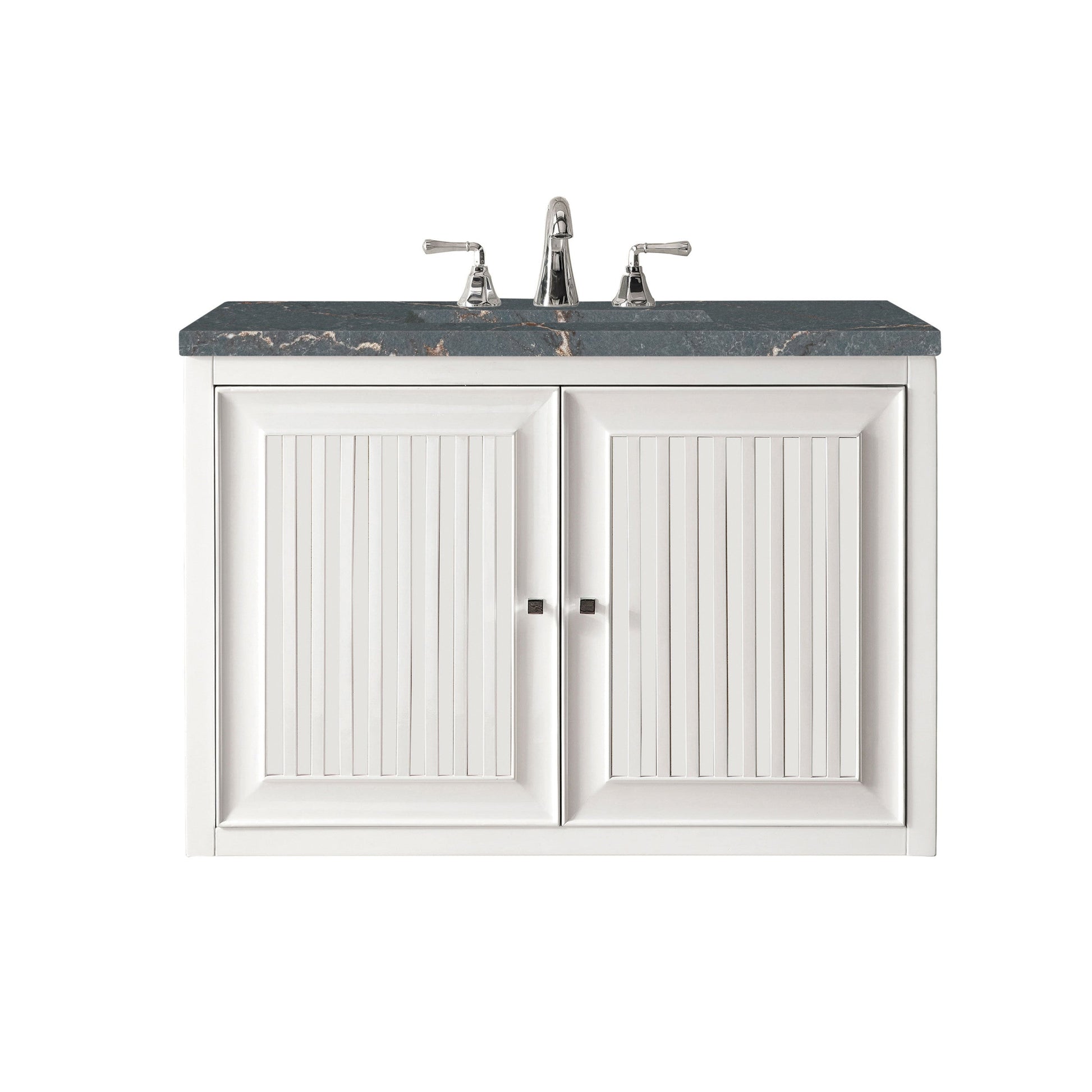 Glossy White / Parisien Bleu - 3 Faucet Holes